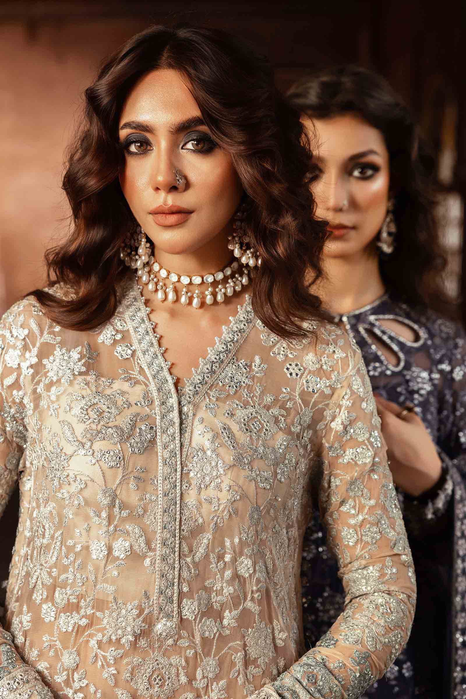 Embroidered Chiffon Fabric (2Pcs) | LF-918 - Image 13