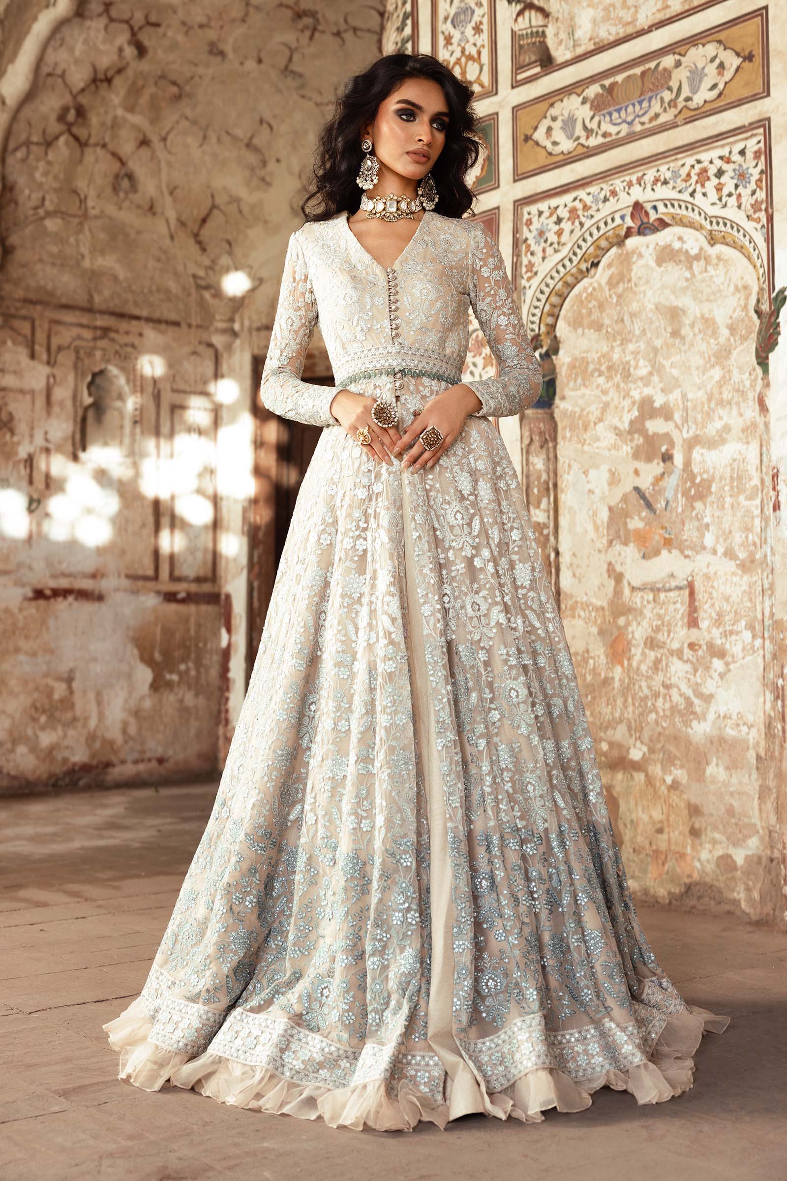 Embroidered Chiffon Fabric (2Pcs) | LF-918 - Image 14