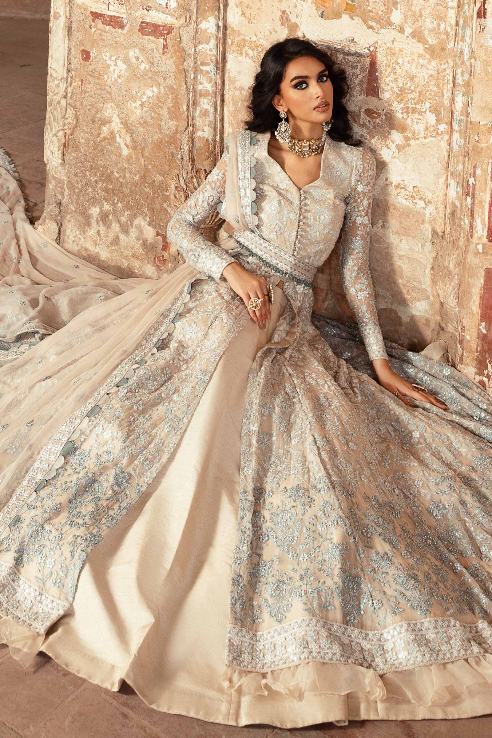 Embroidered Chiffon Fabric (2Pcs) | LF-918 - Image 17