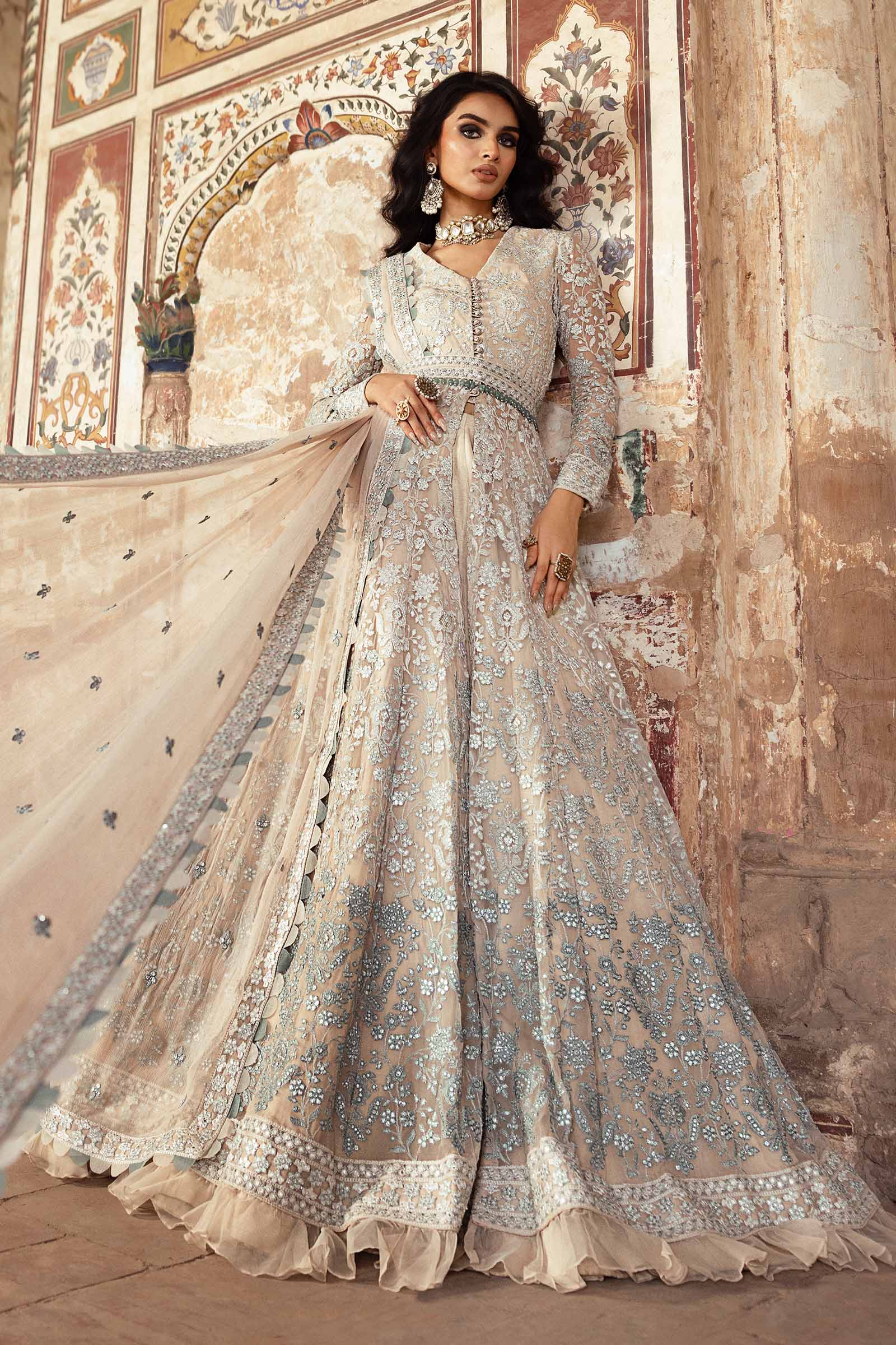 Embroidered Chiffon Fabric (2Pcs) | LF-918 - Image 4