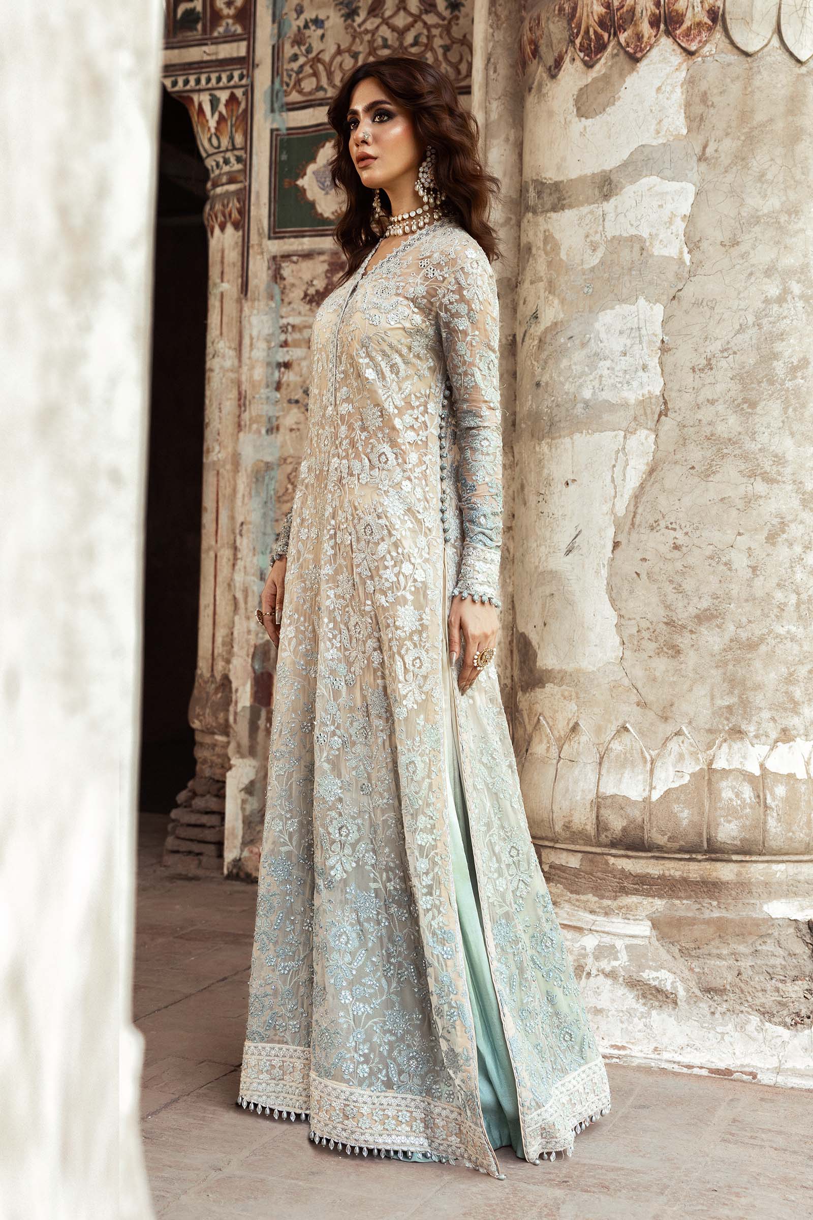 Embroidered Chiffon Fabric (2Pcs) | LF-918 - Image 7
