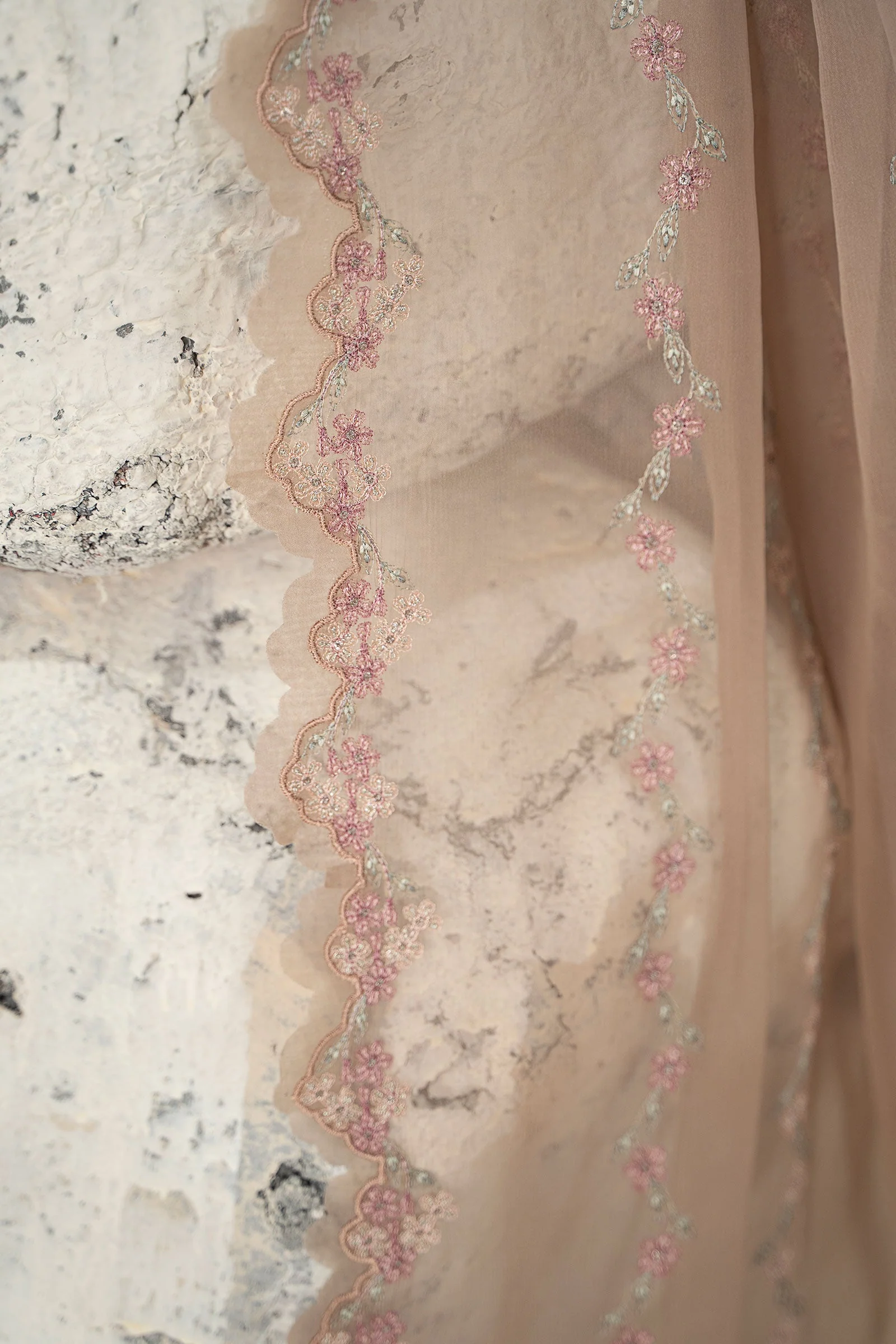 Embroidered Chiffon Fabric (2Pcs) | LF-920 - Image 7