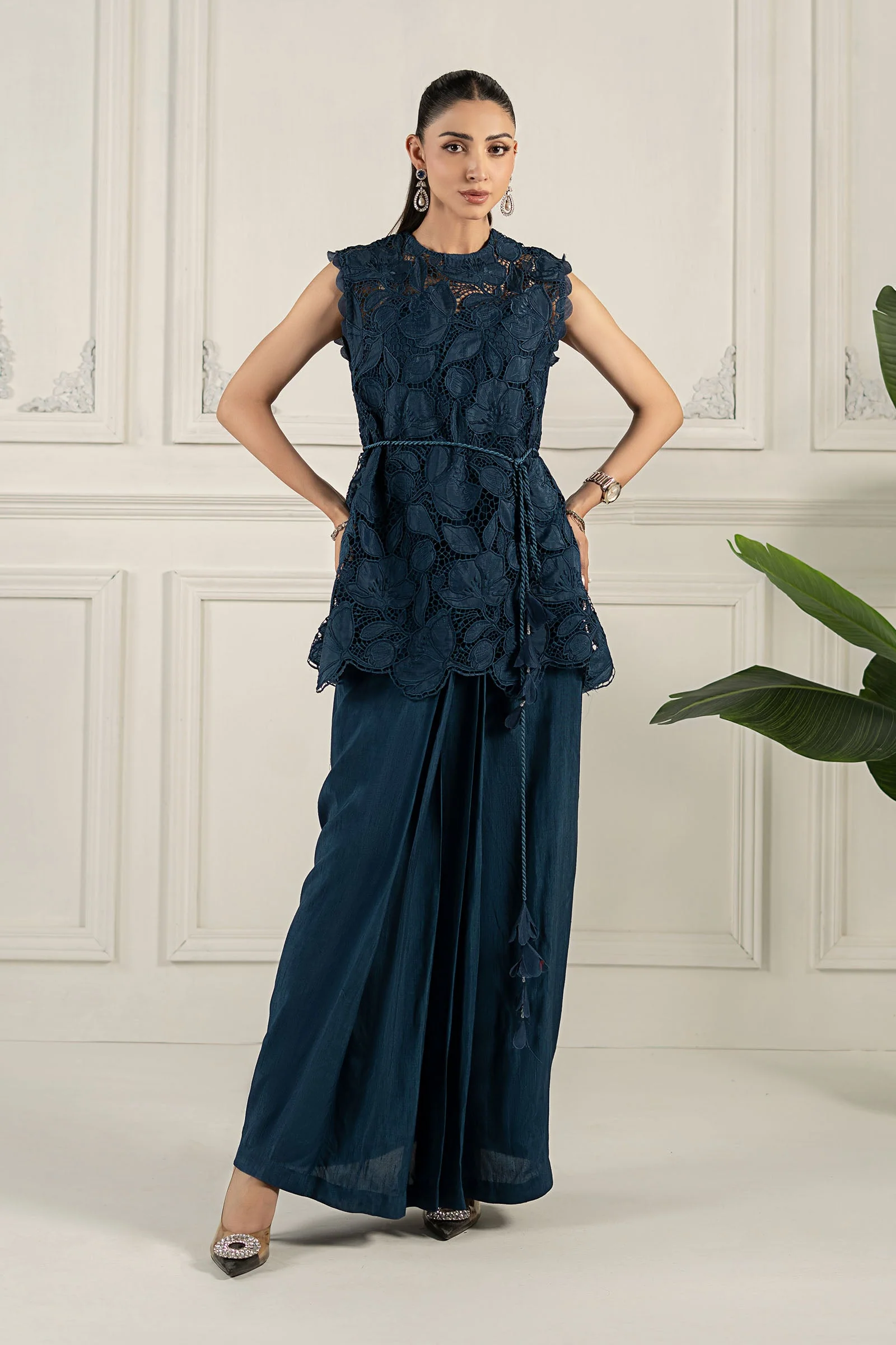 Embroidered Silk Fabric (1Pc) | LF-CH1