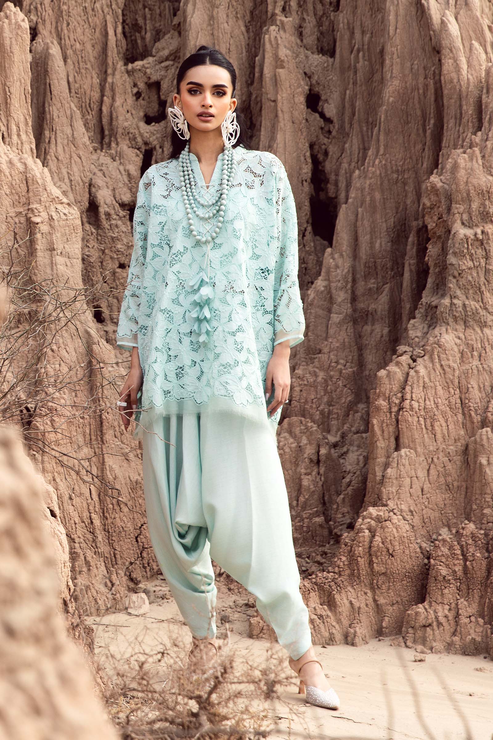 Embroidered Silk Fabric (1Pc) | LF-CH2 - Image 2