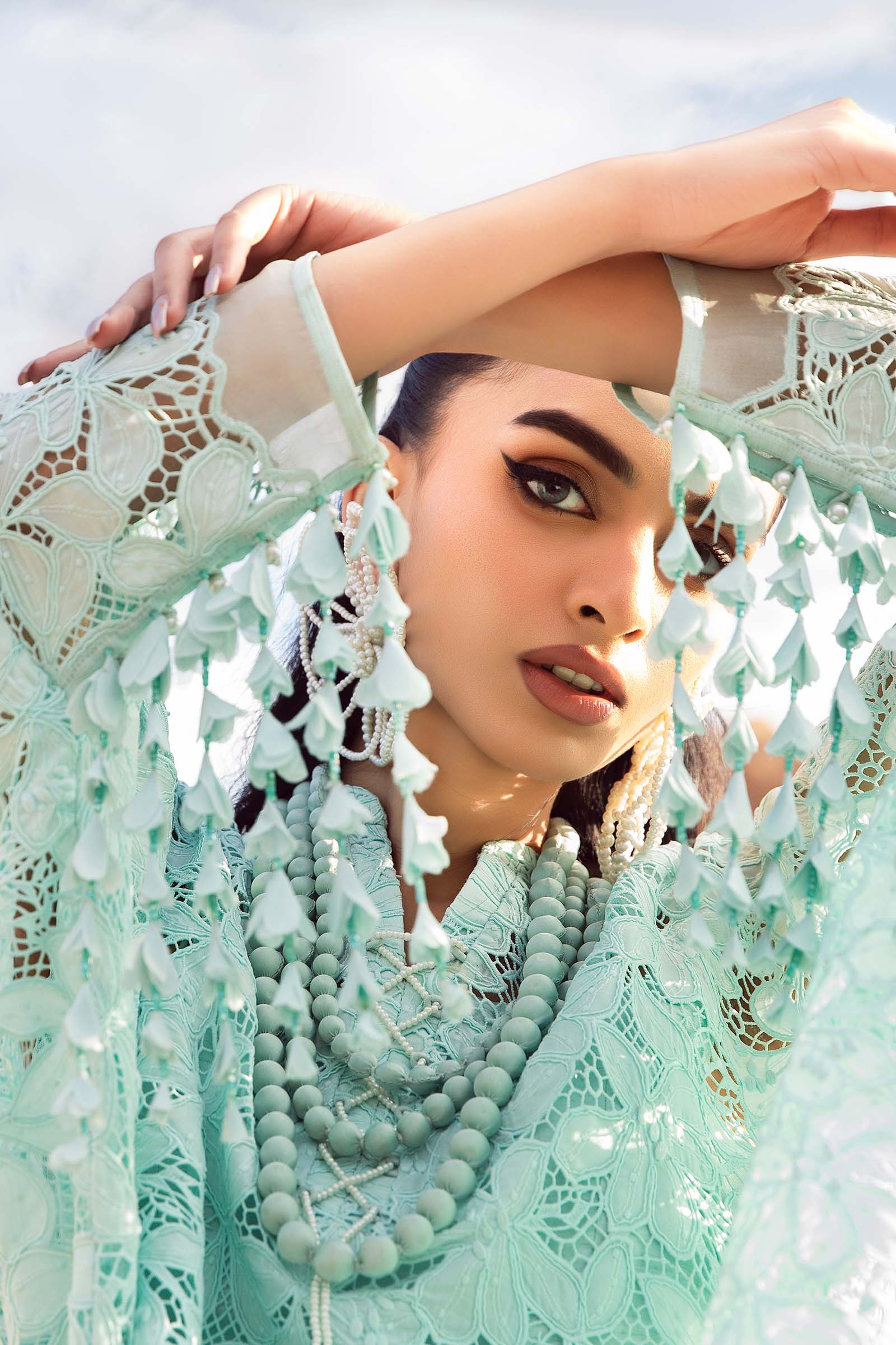 Embroidered Silk Fabric (1Pc) | LF-CH2 - Image 3