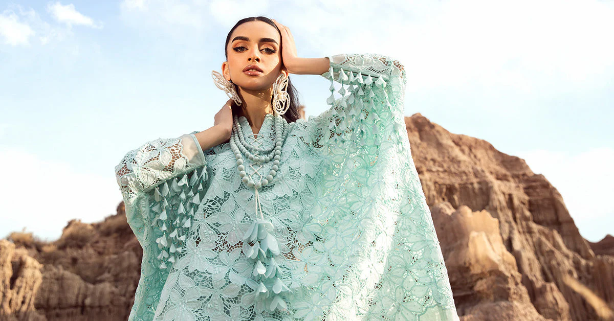 Embroidered Silk Fabric (1Pc) | LF-CH2 - Image 5