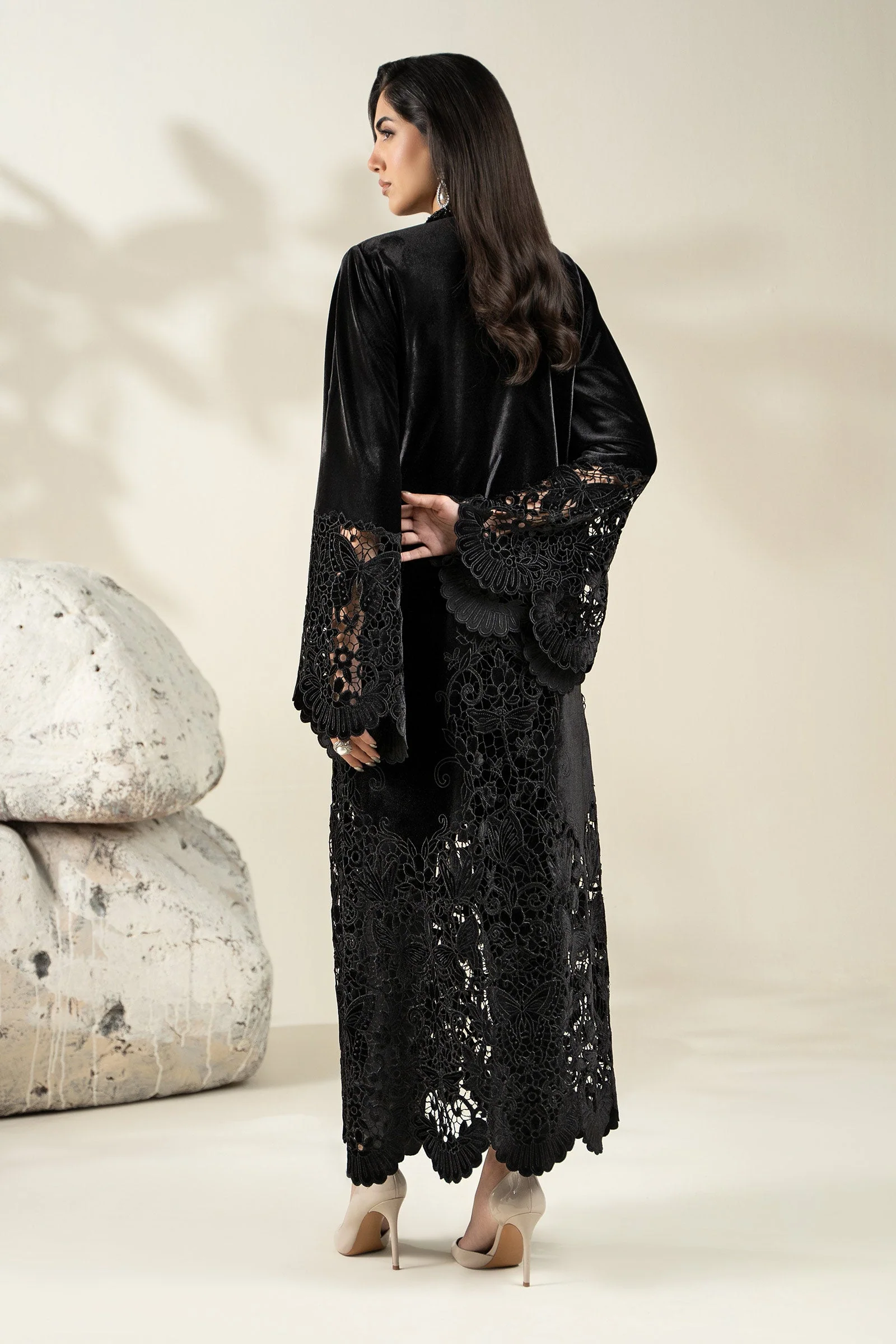 Embroidered Velvet Fabric (1Pc) | LF-CH25-03 - Image 6