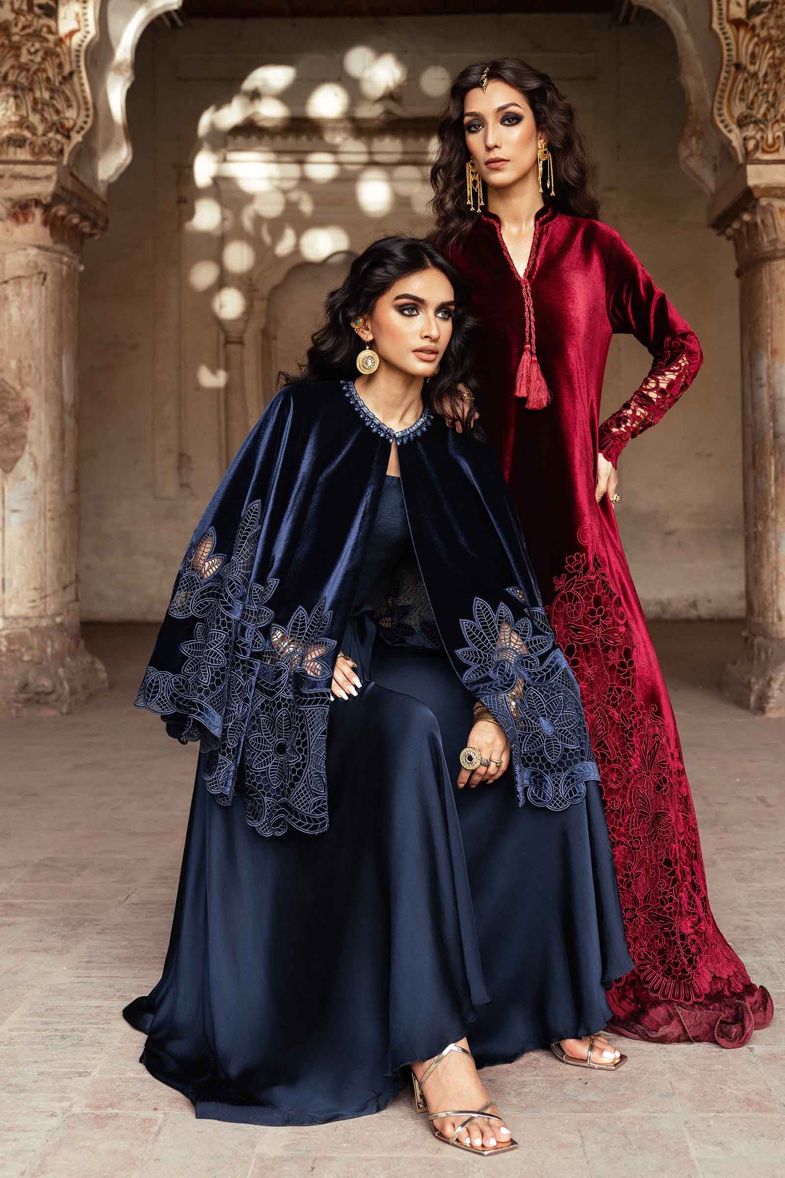 Embroidered Velvet Fabric (1Pc) | LF-CH25-04 - Image 4
