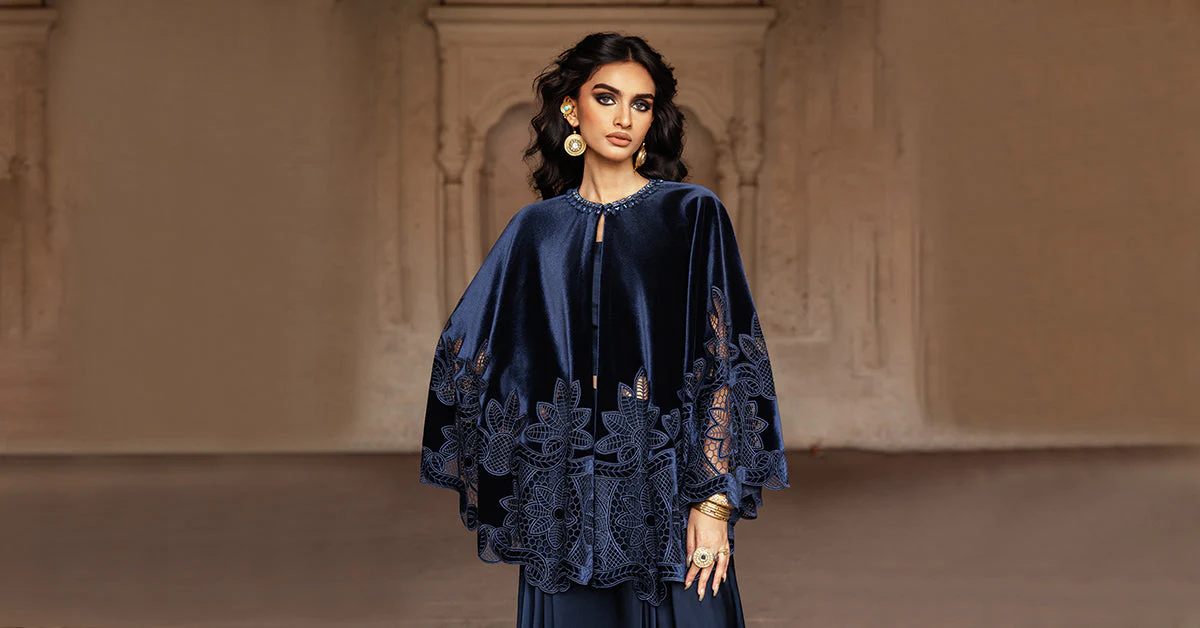 Embroidered Velvet Fabric (1Pc) | LF-CH25-04 - Image 5