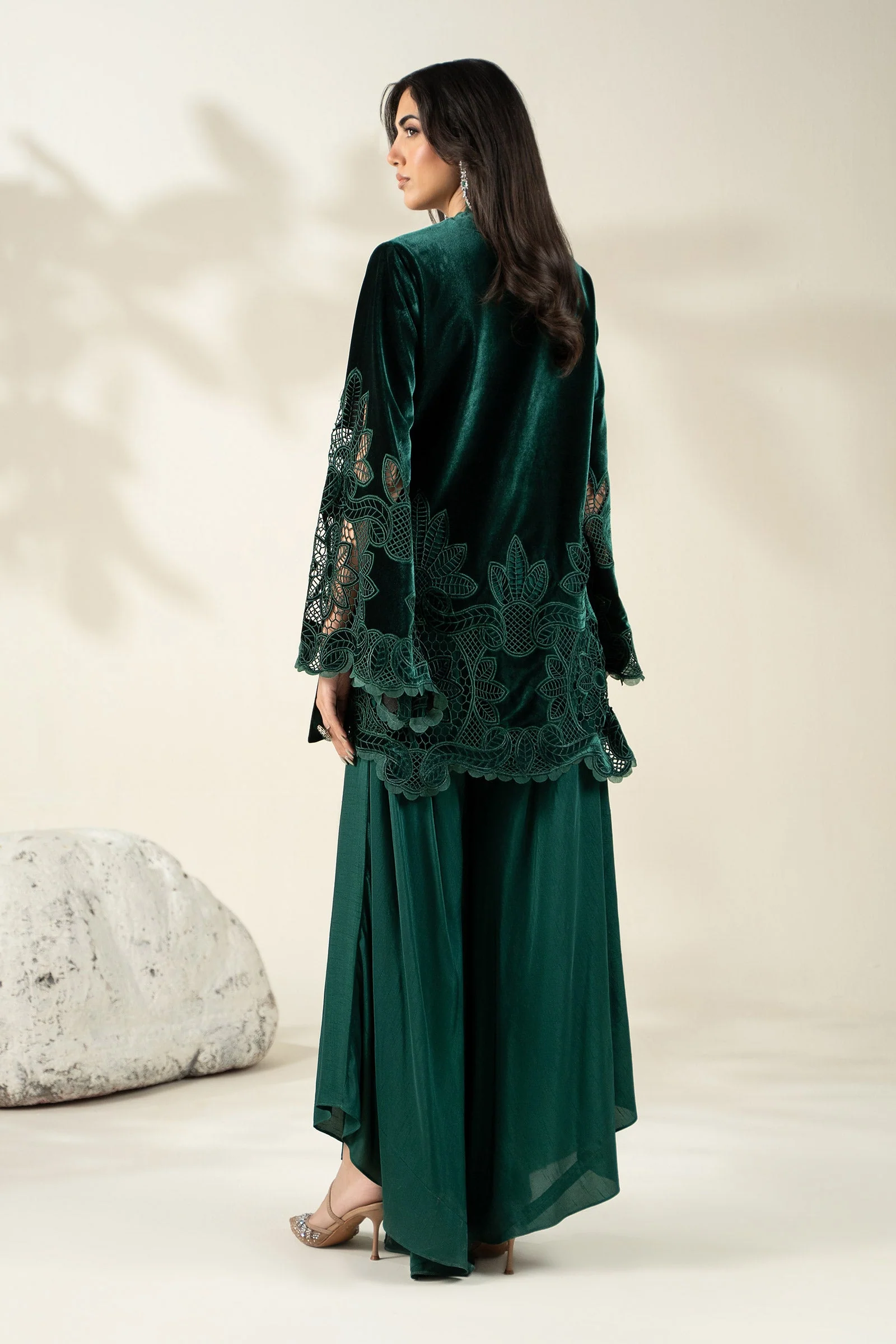 Embroidered Velvet Fabric (1Pc) | LF-CH25-05 - Image 6