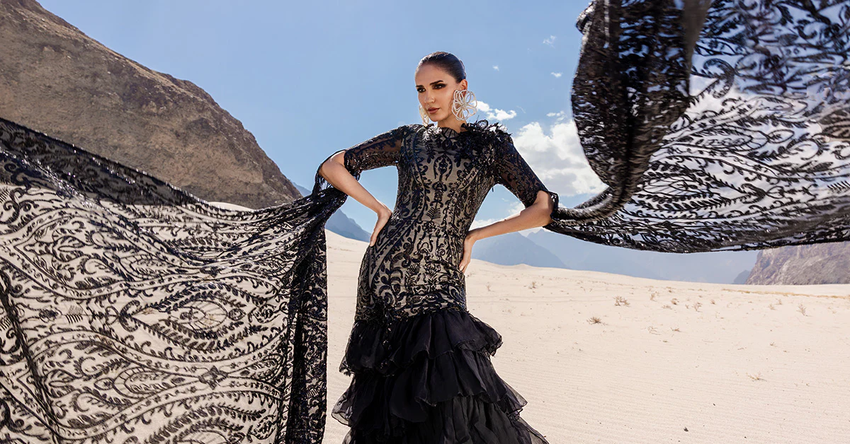 Embroidered Net Fabric (1Pc) | LF-CH25-10 - Image 10