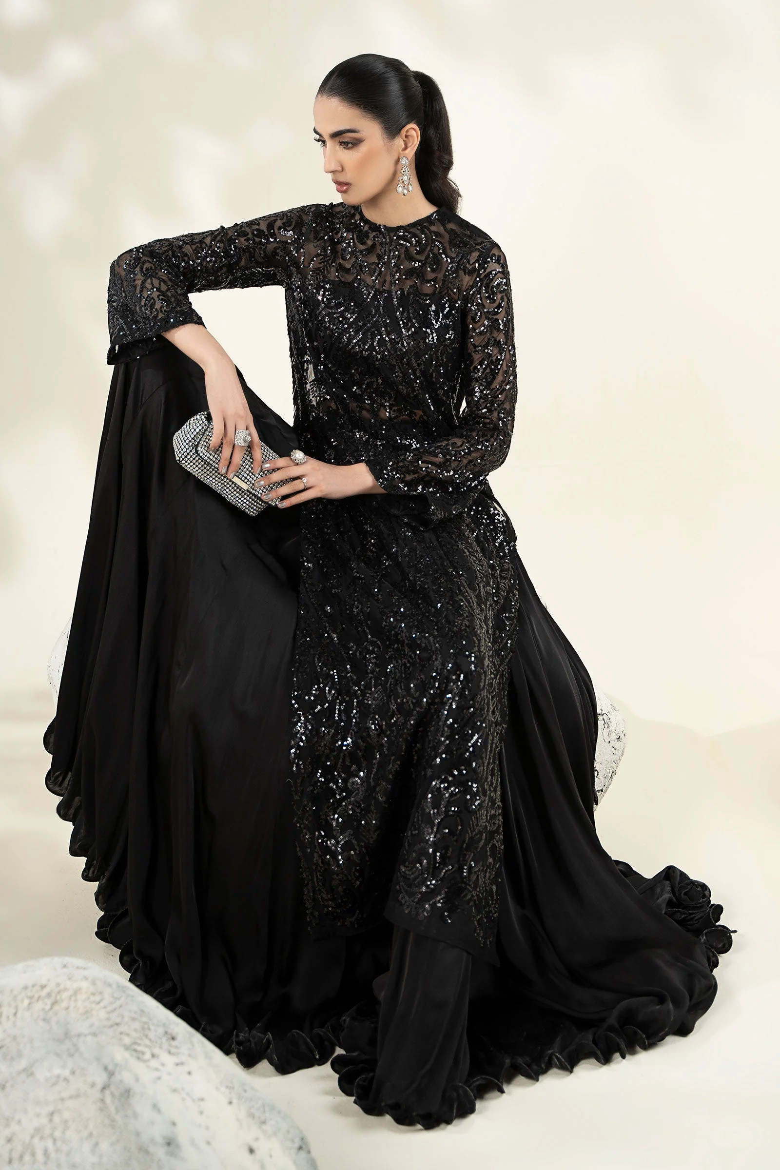 Embroidered Net Fabric (1Pc) | LF-CH25-10 - Image 6