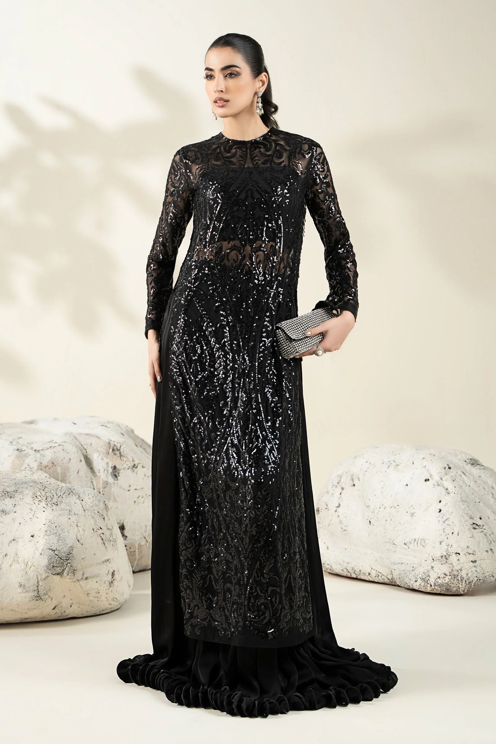 Embroidered Net Fabric (1Pc) | LF-CH25-10 - Image 7
