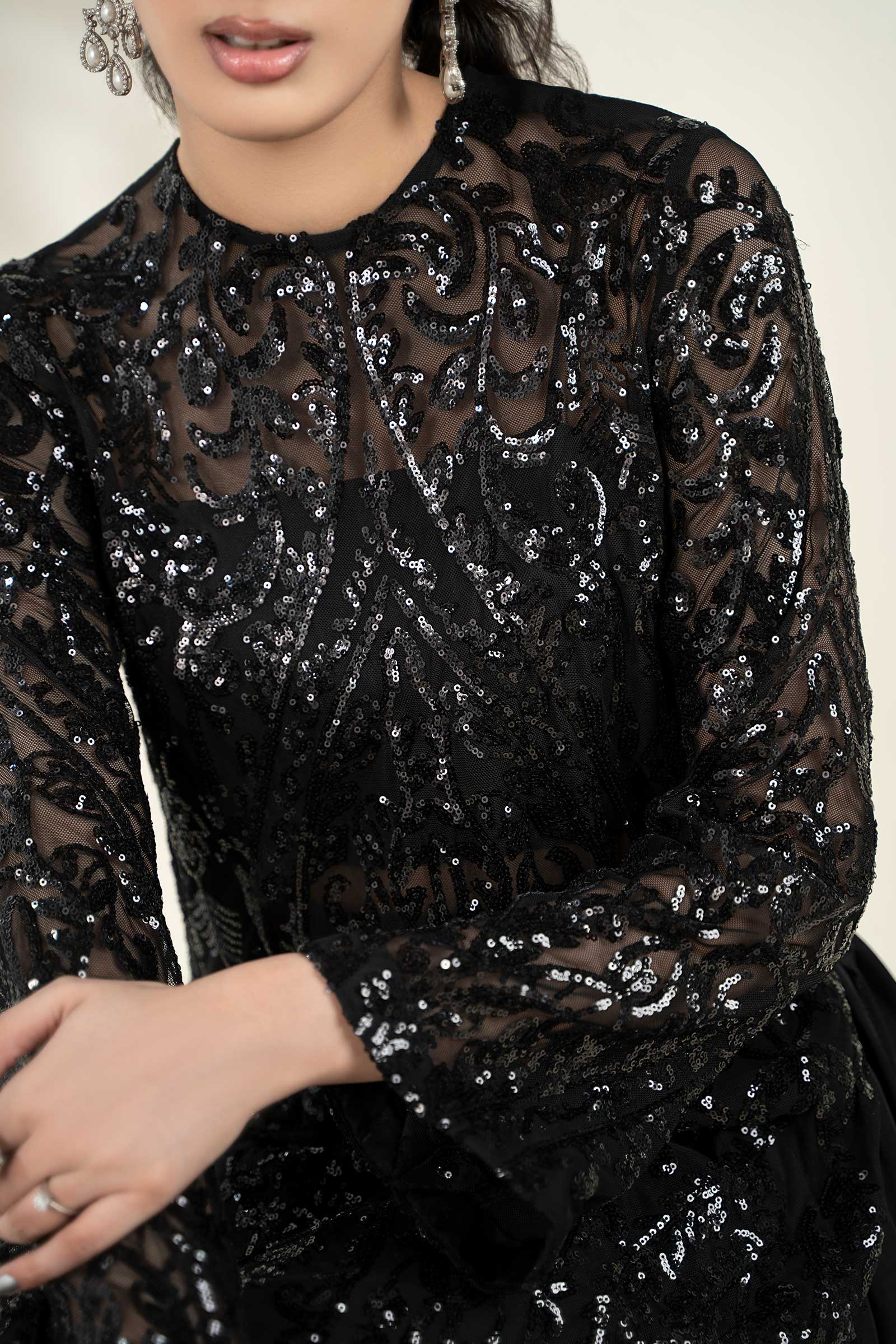Embroidered Net Fabric (1Pc) | LF-CH25-10 - Image 9