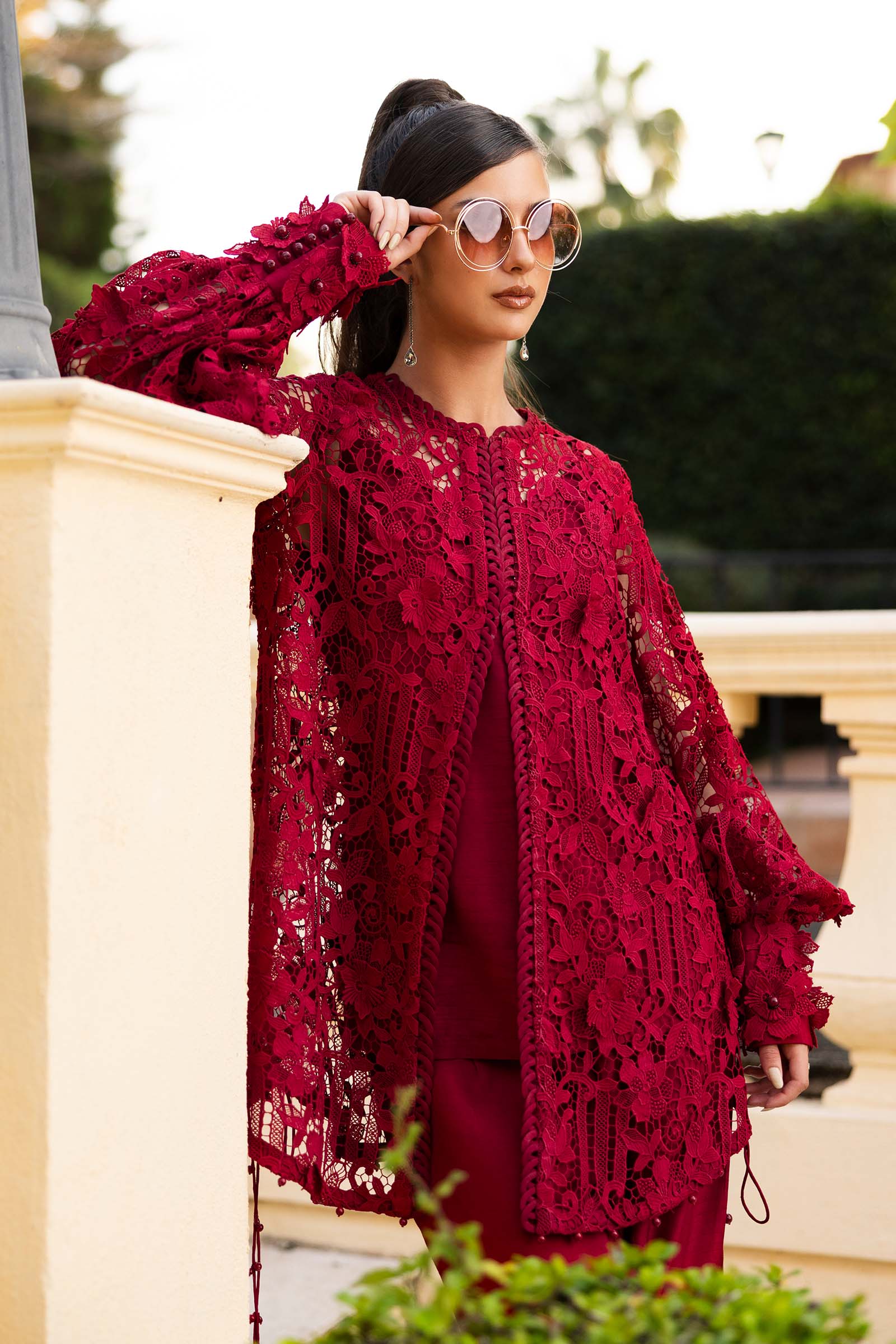 Embroidered Lace Fabric (1Pc) - Image 2