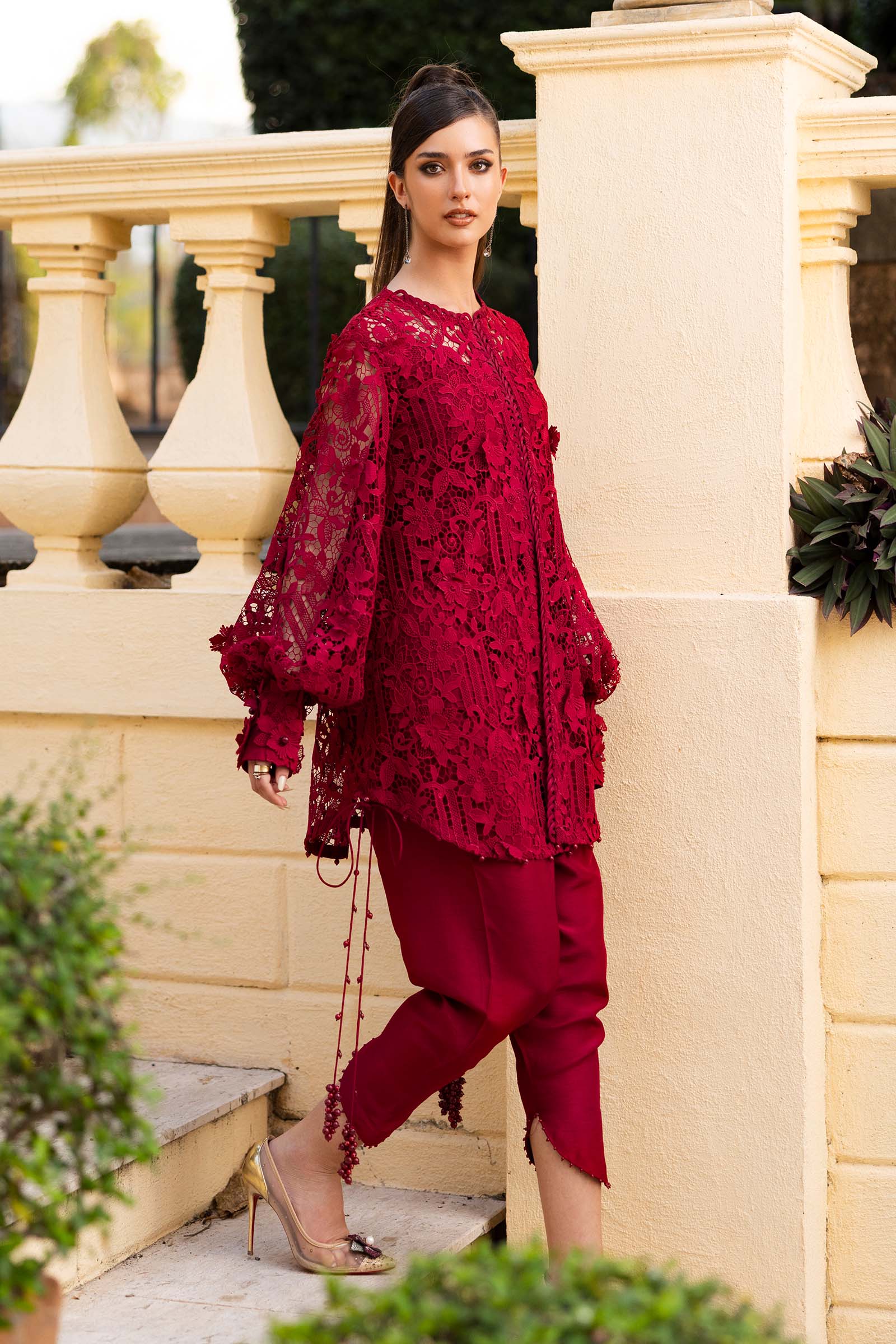 Embroidered Lace Fabric (1Pc) - Image 4