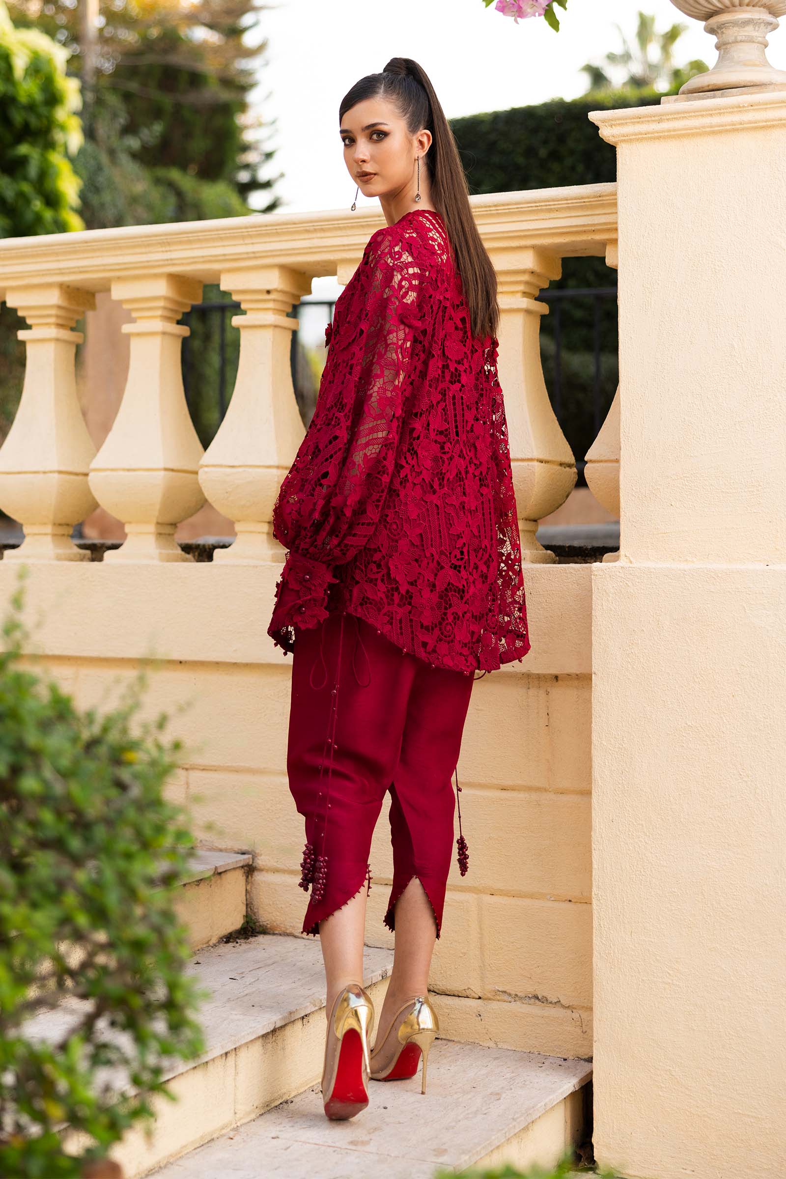 Embroidered Lace Fabric (1Pc) - Image 5