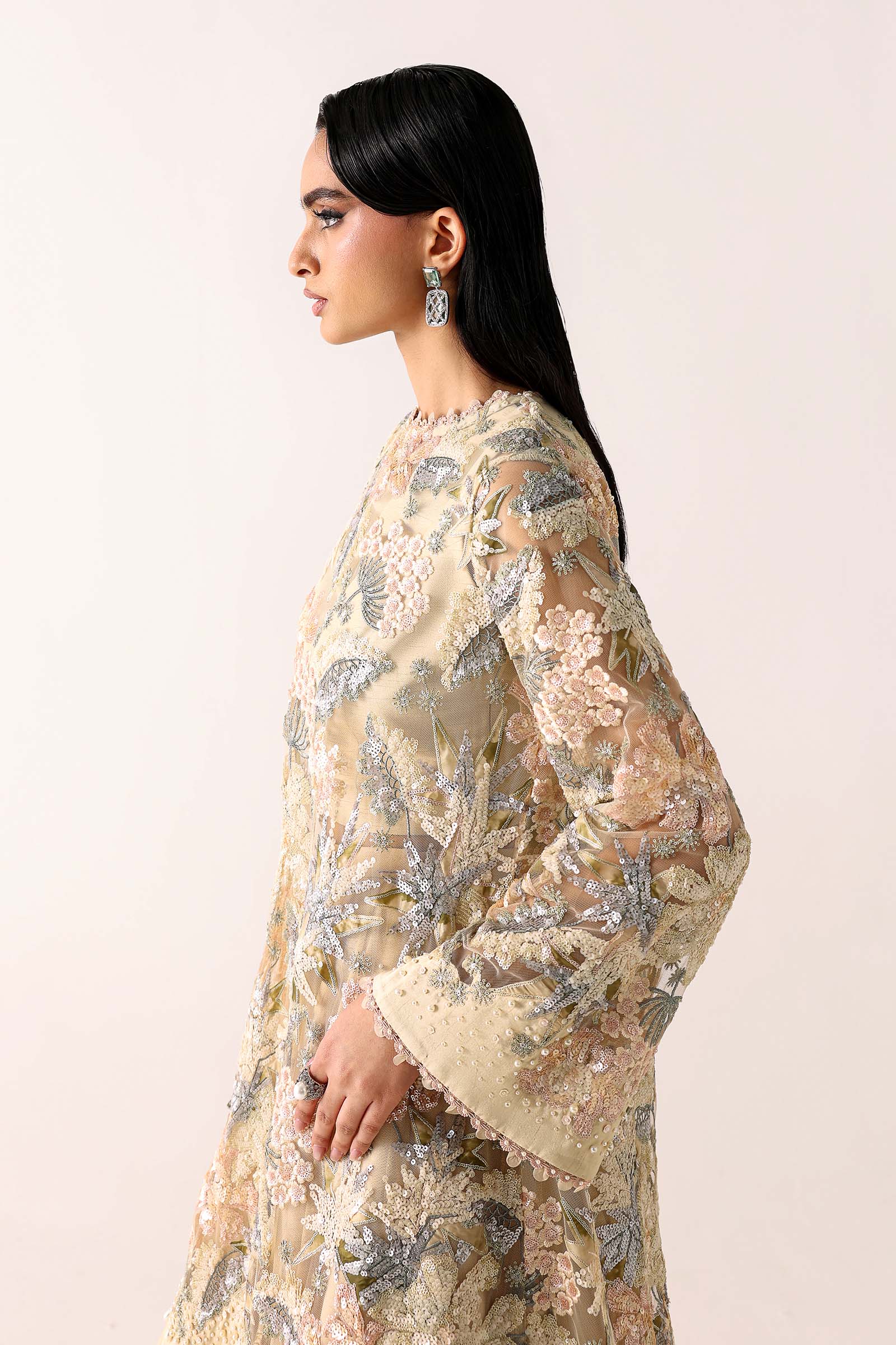 Embroidered Net Fabric (1Pc) - Image 5
