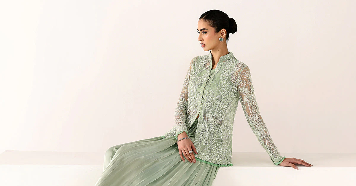 Embroidered Net Fabric (1Pc) - Image 4