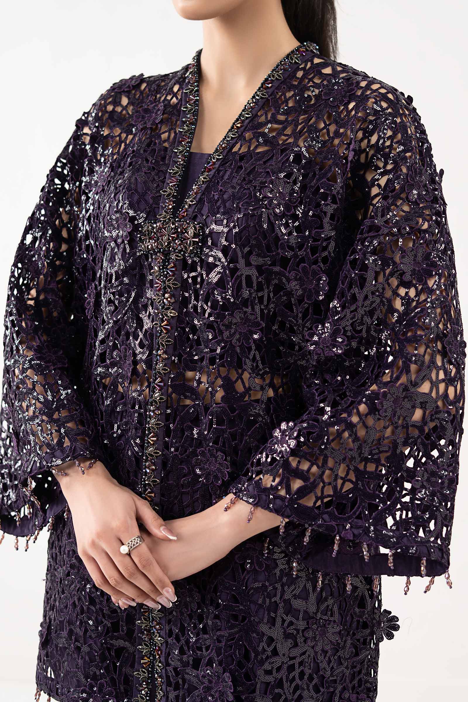 Embroidered Lace Fabric (1Pc) - Image 4