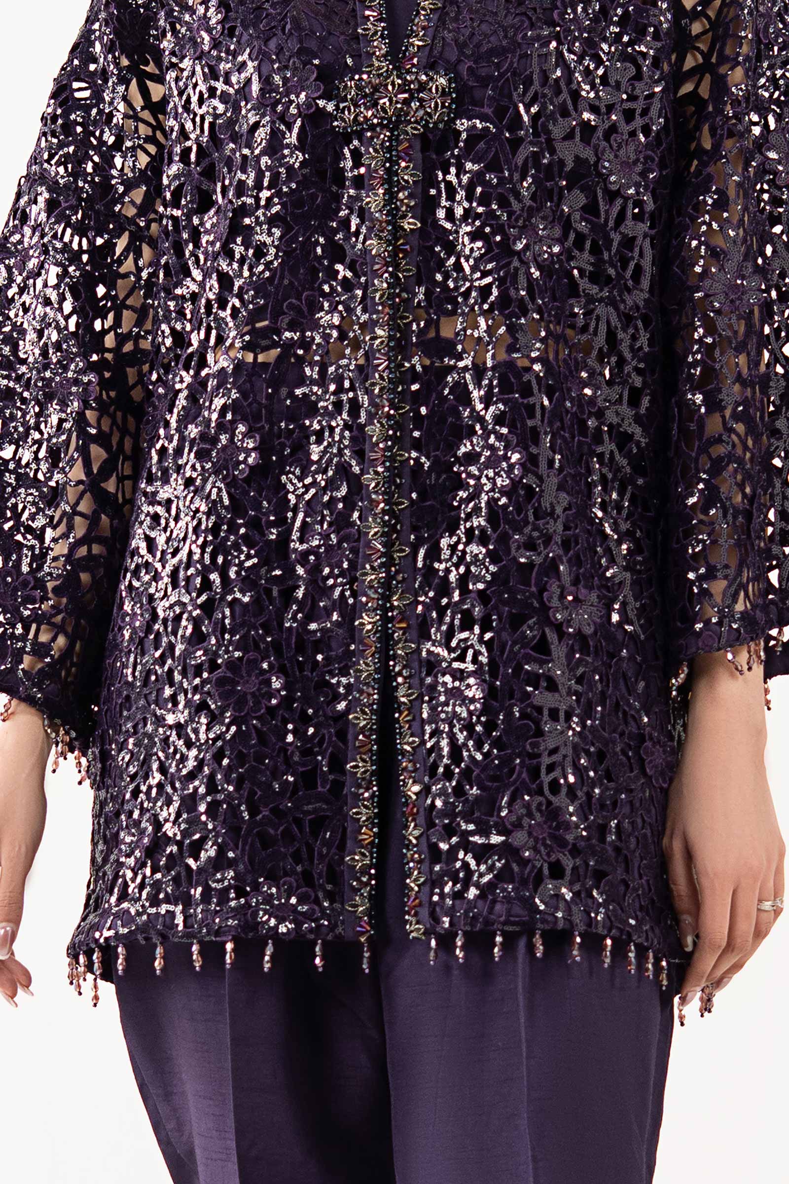 Embroidered Lace Fabric (1Pc) - Image 5