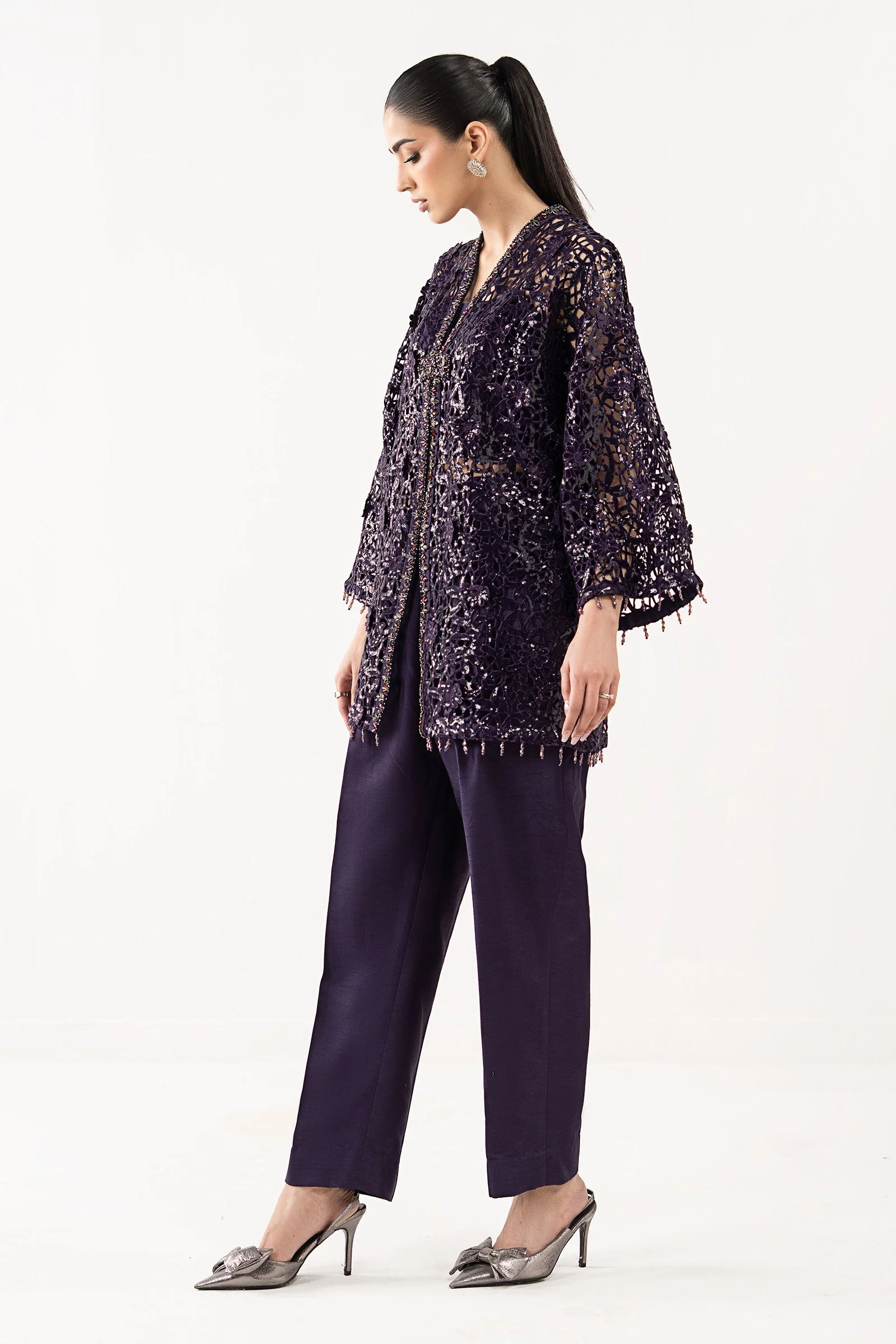 Embroidered Lace Fabric (1Pc) - Image 7
