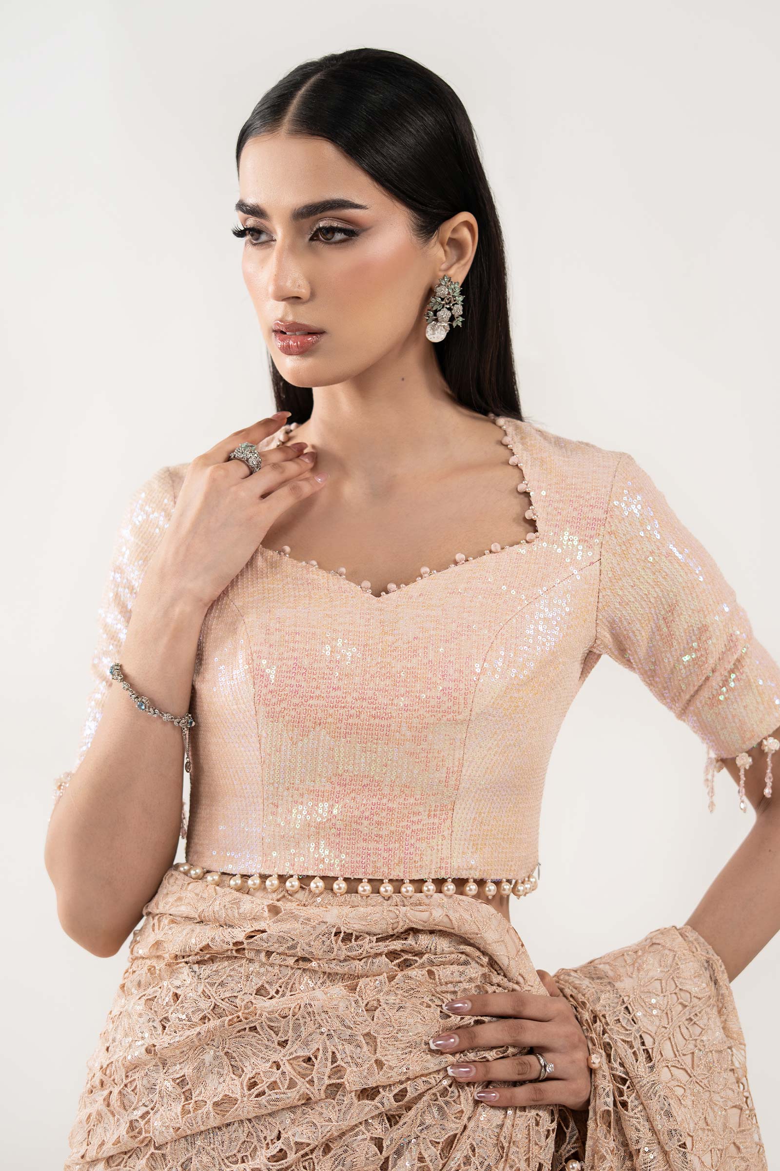 Embroidered Georgette Fabric (1Pc) - Image 2