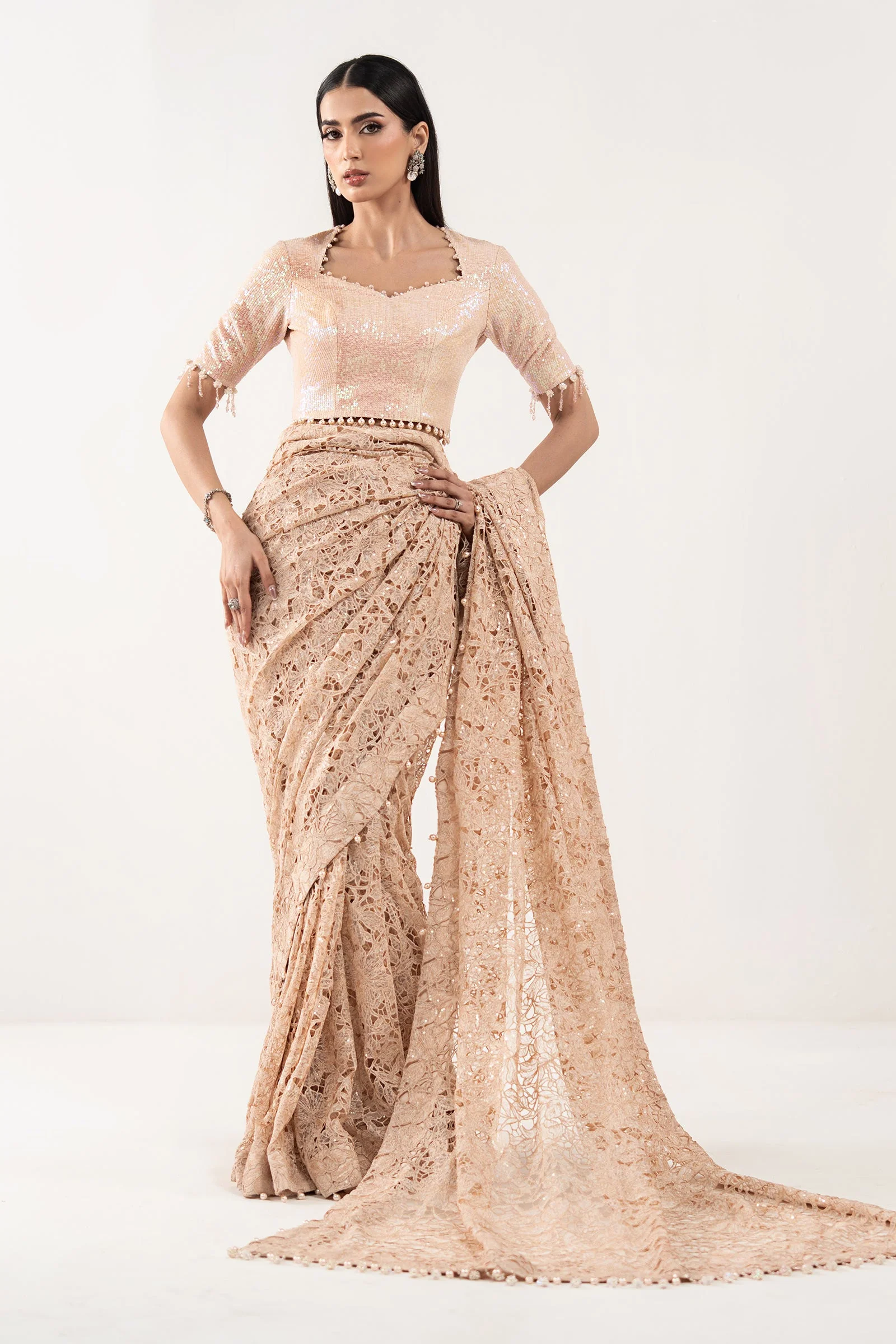 Embroidered Georgette Fabric (1Pc) - Image 7