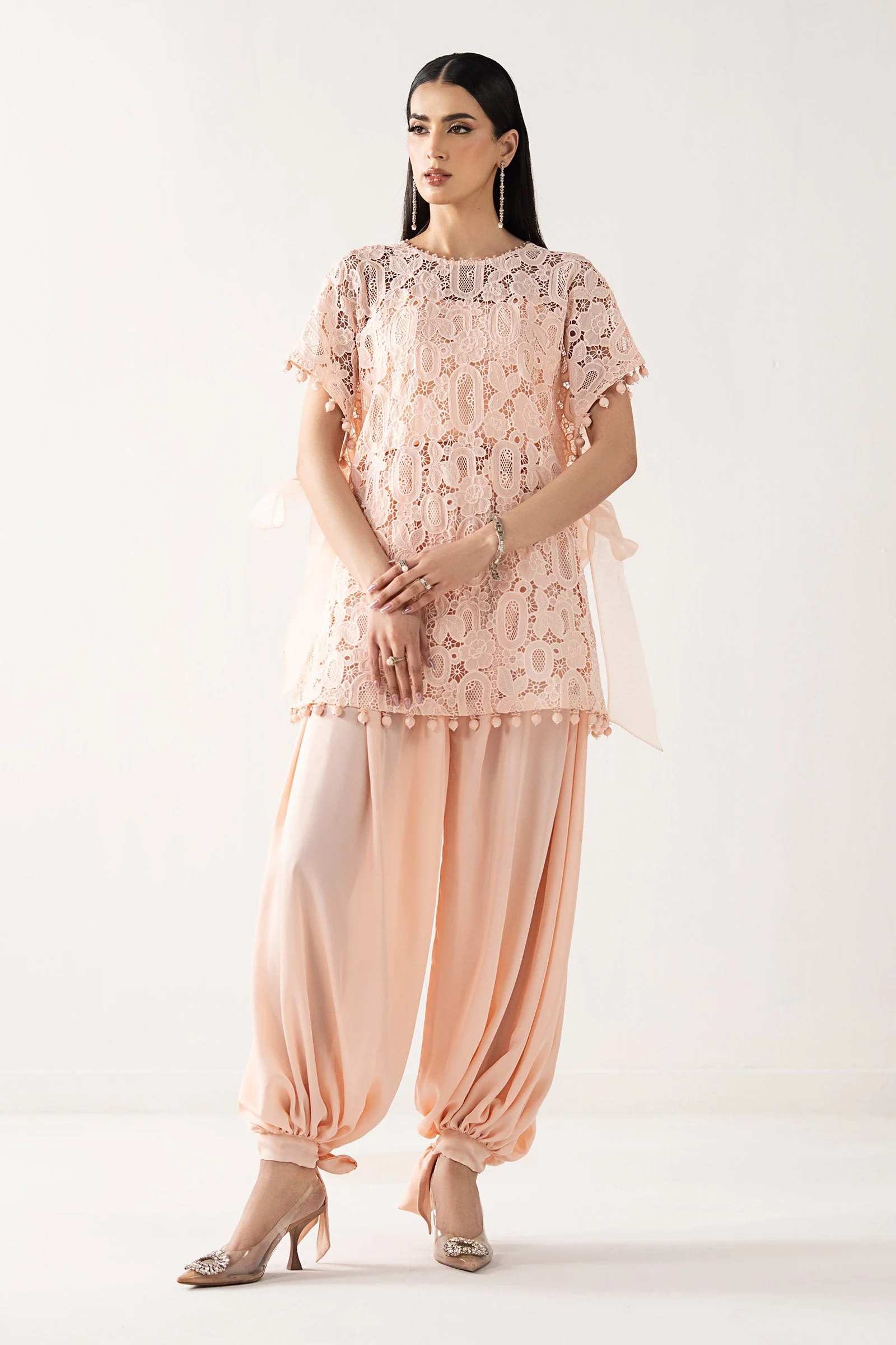 Embroidered Georgette Fabric (1Pc)