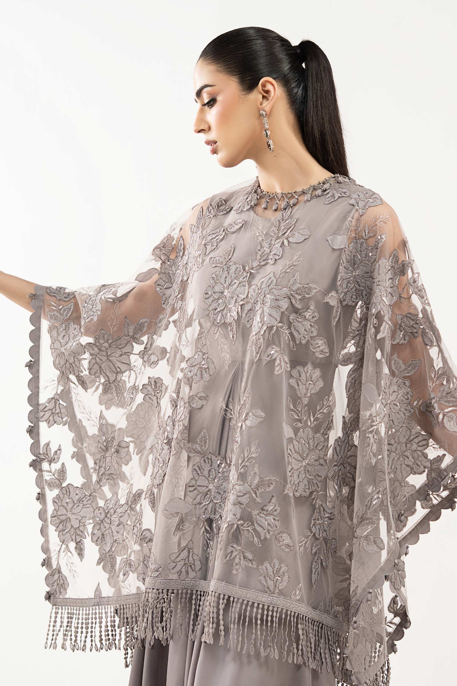 Embroidered Net Fabric (1Pc) - Image 3