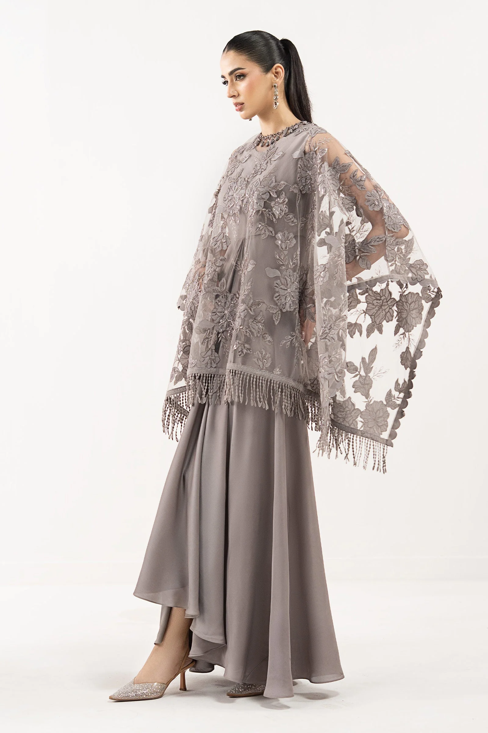 Embroidered Net Fabric (1Pc) - Image 6