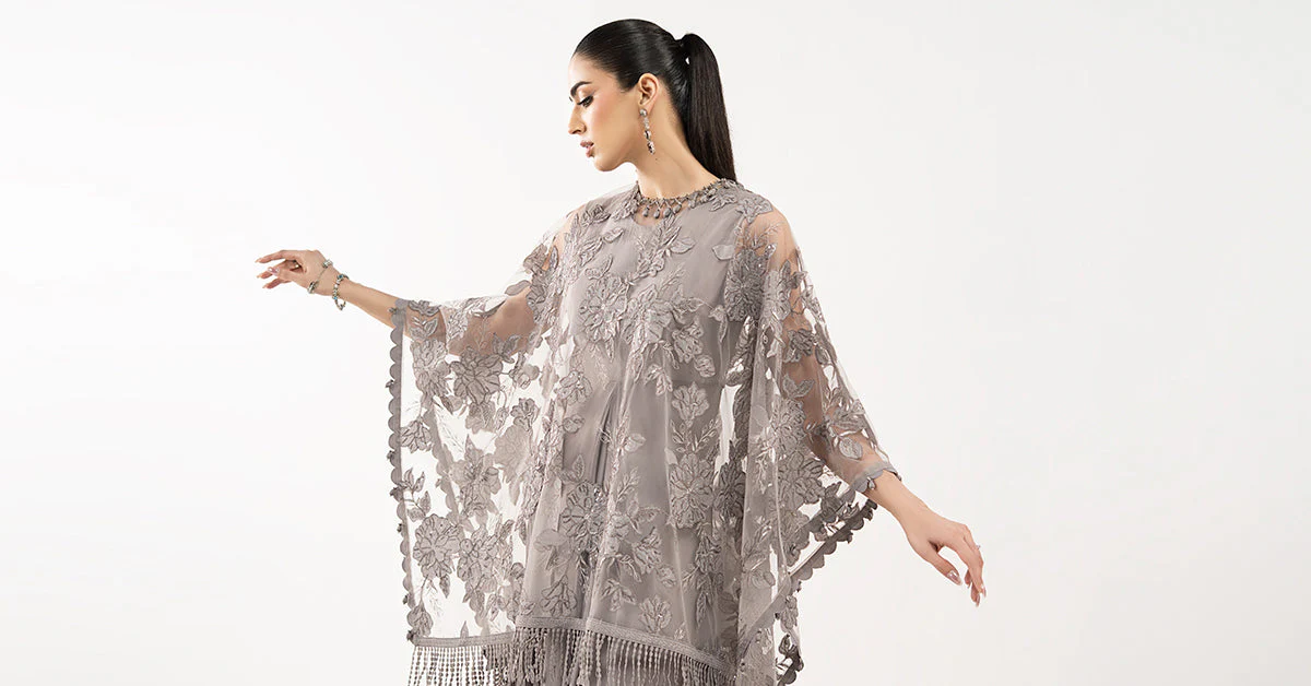 Embroidered Net Fabric (1Pc) - Image 8