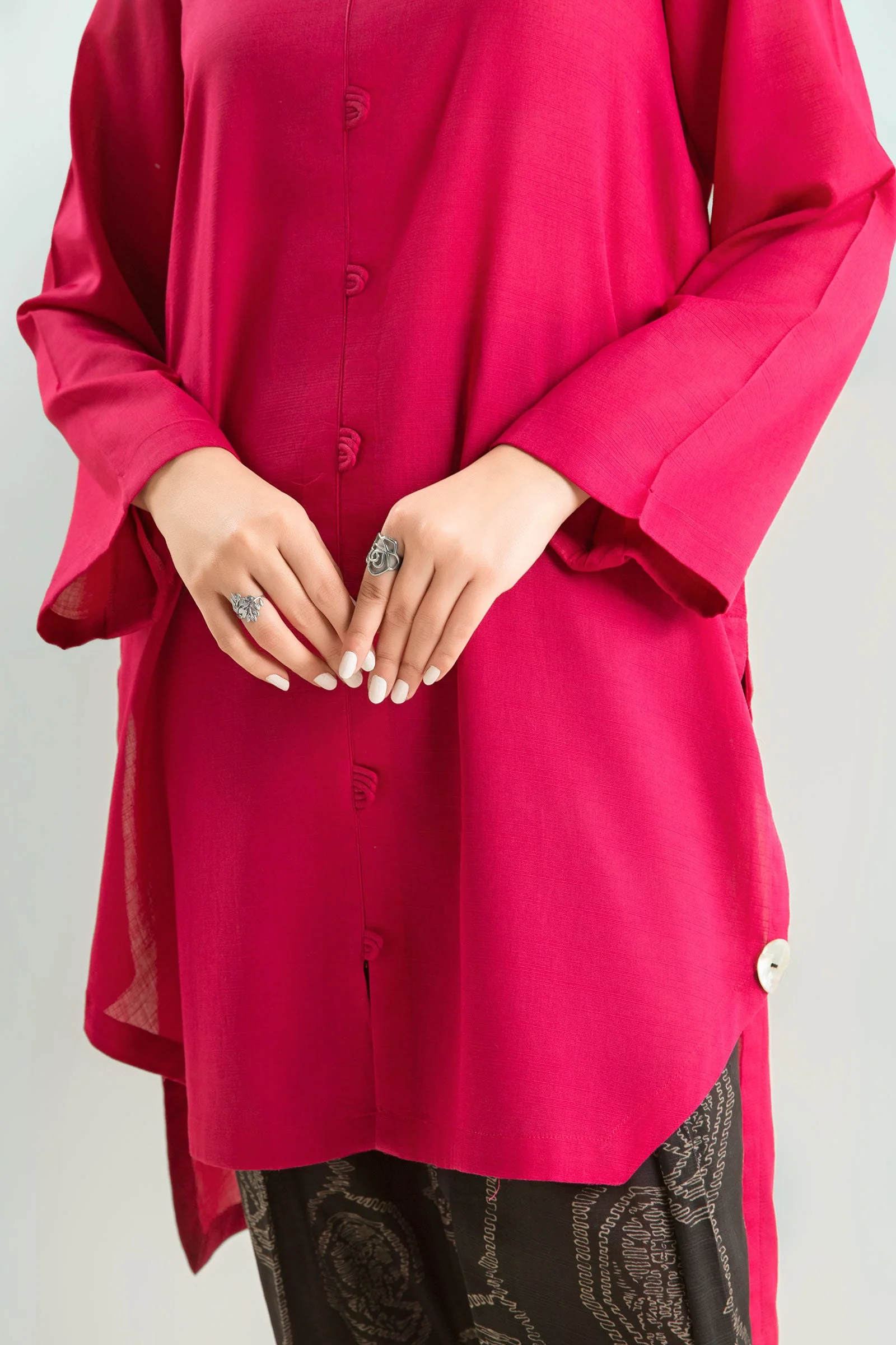 2 Pc Printed Slub Lawn Suit - Image 5