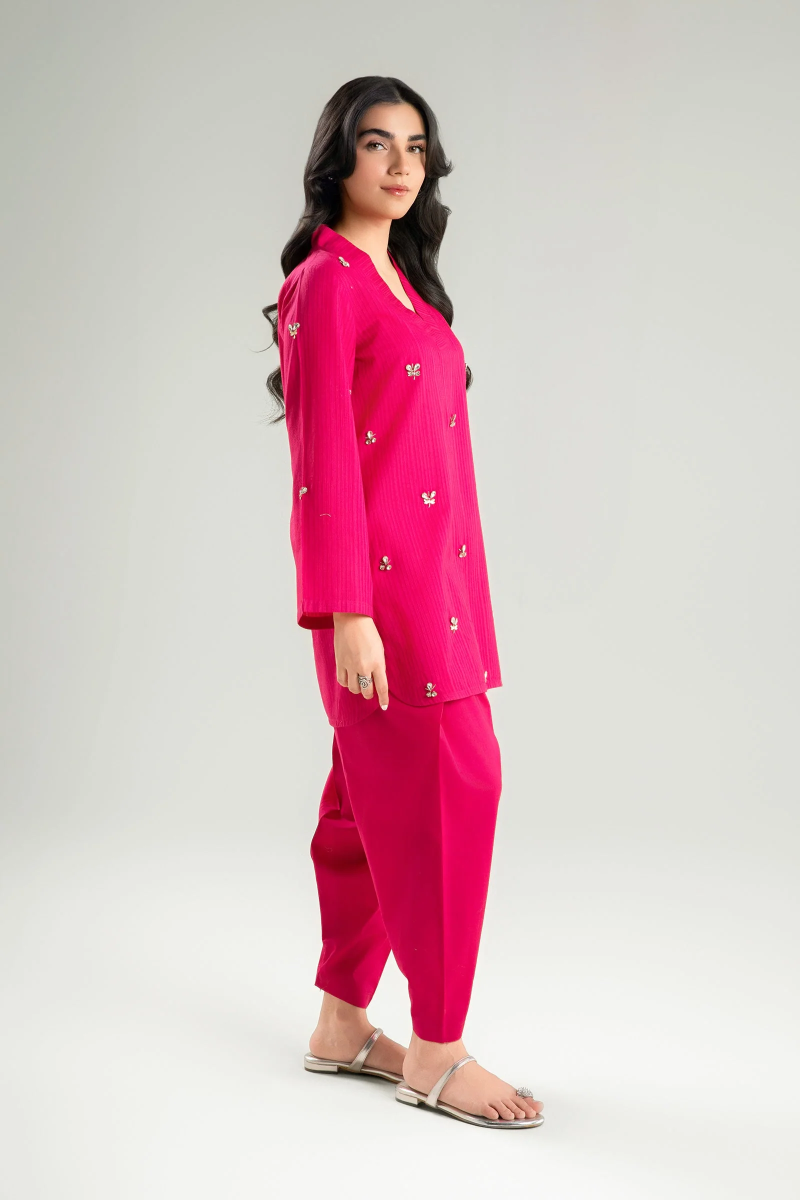 2 Pc Dyed Dobby Suit - Image 3