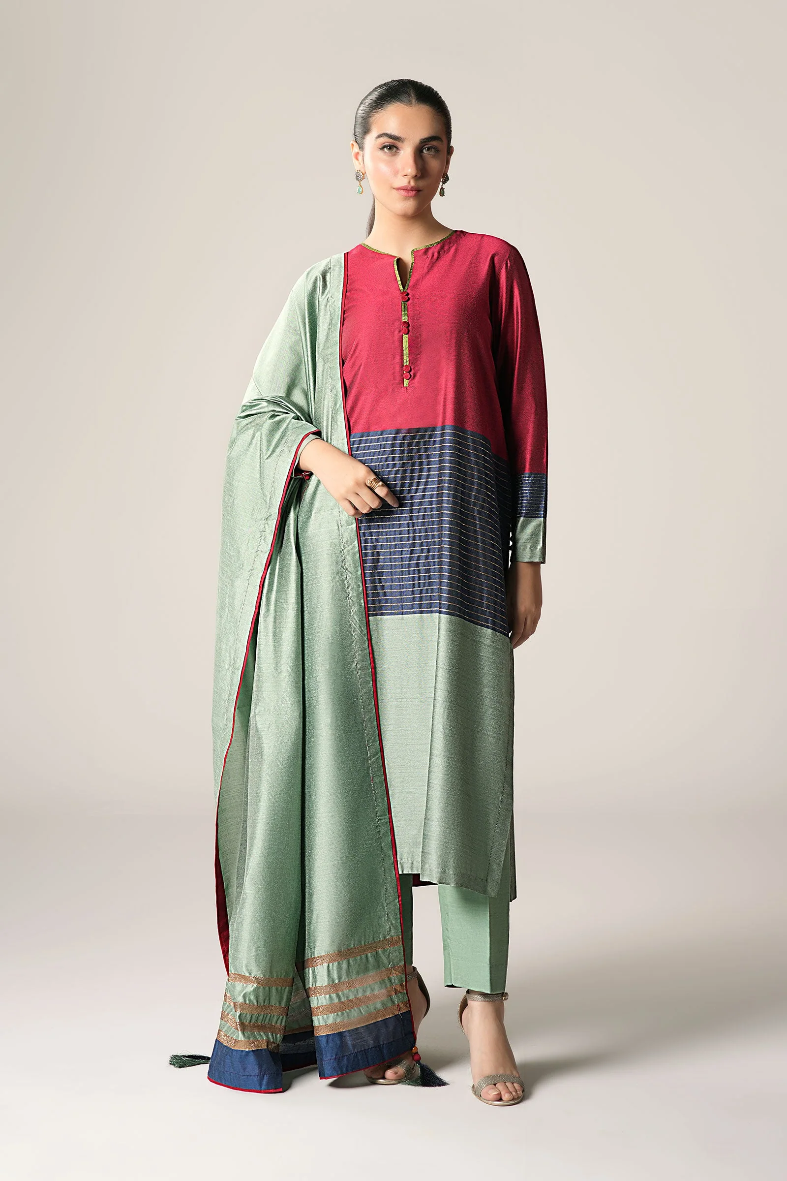 2 Pc Yarn Dyed Suit