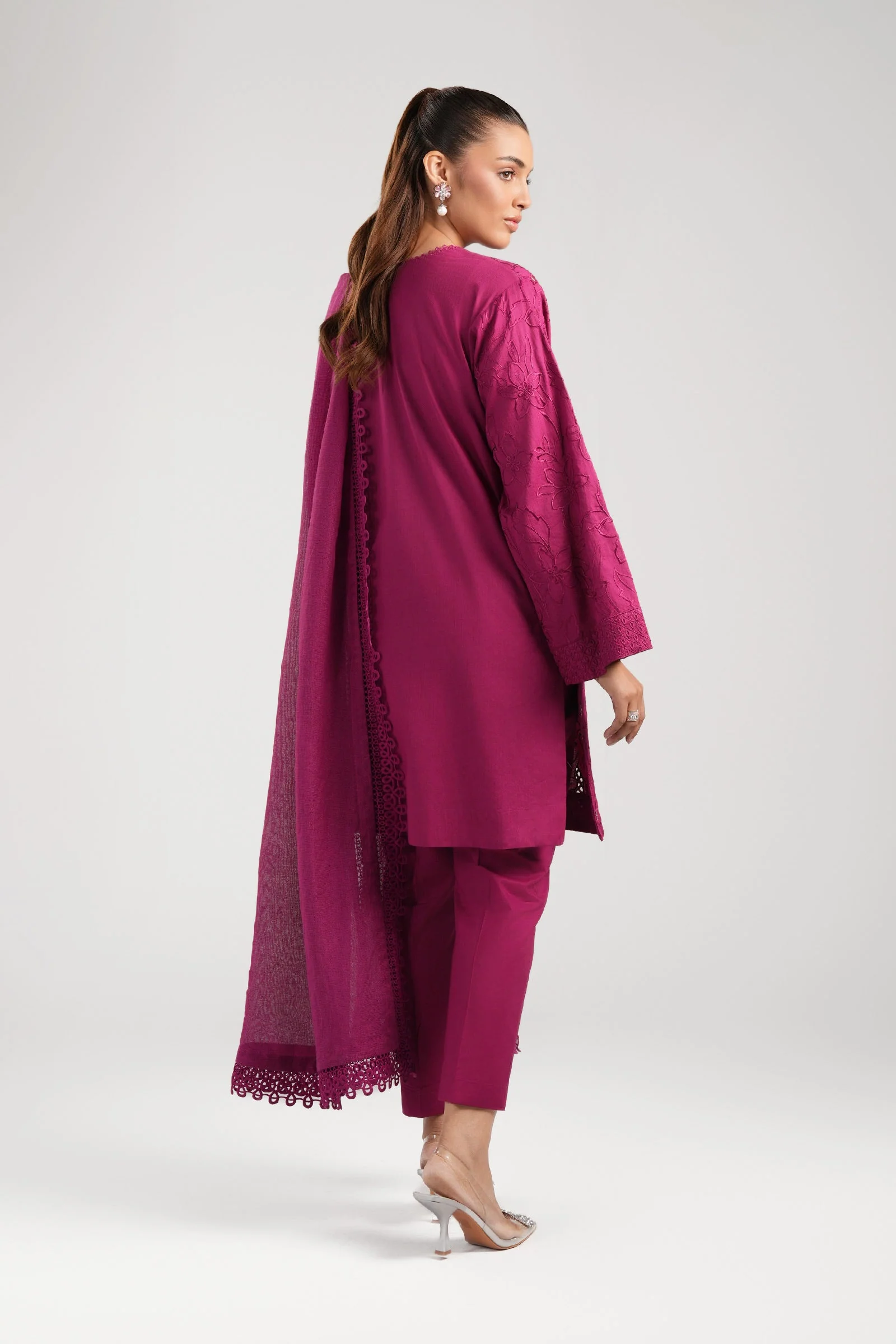 3 Pc Embroidered Dobby Suit - Image 6