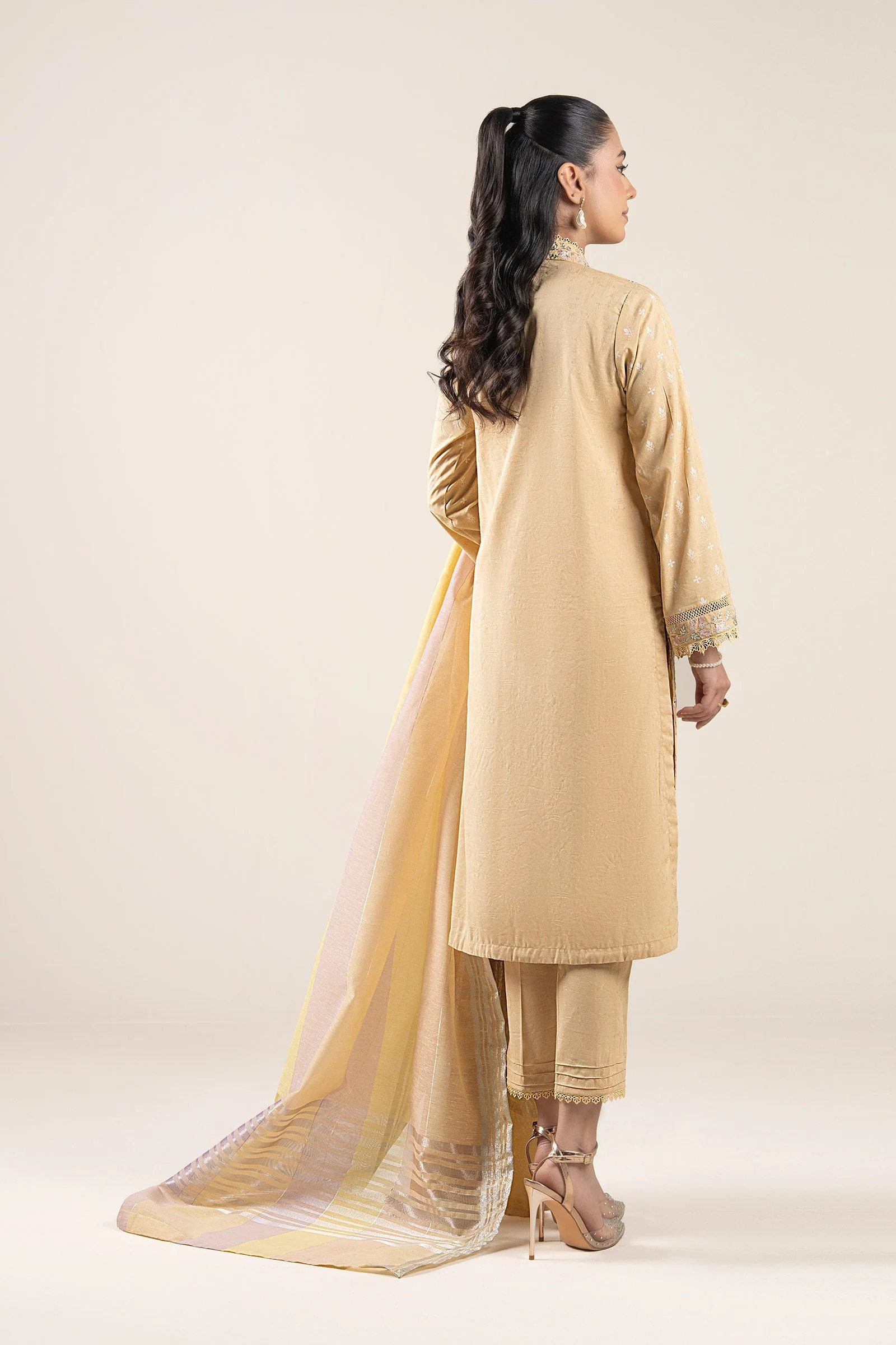 3 Pc Embroidered Dobby Suit - Image 6