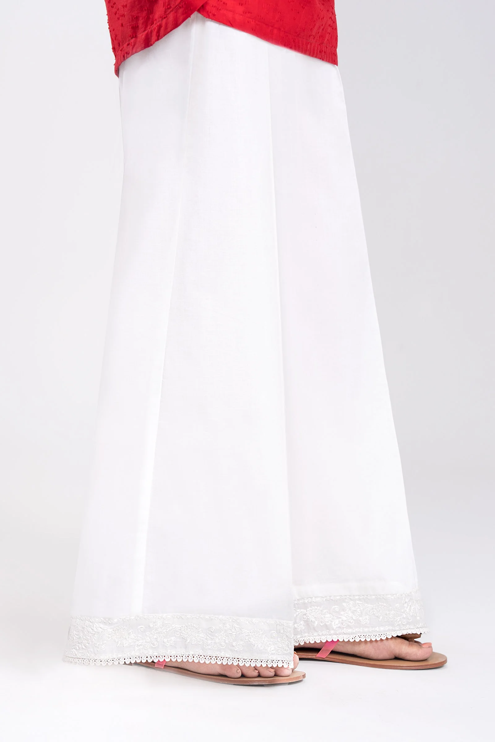 Embroidered Cambric Trouser - Image 2