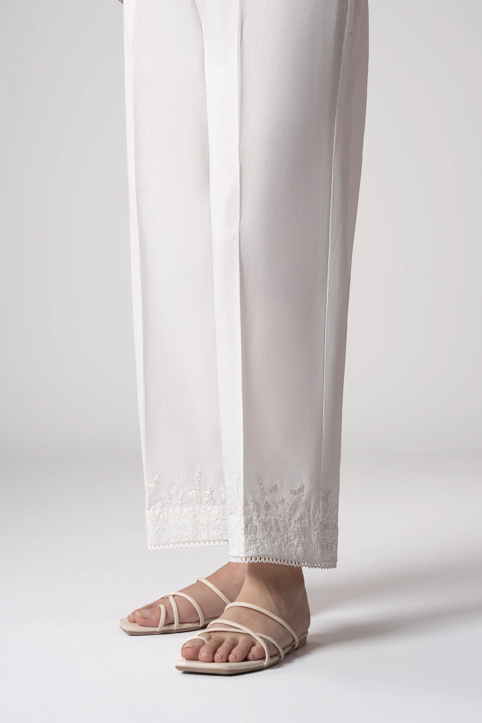 Embroidered Cambric Trouser - Image 2