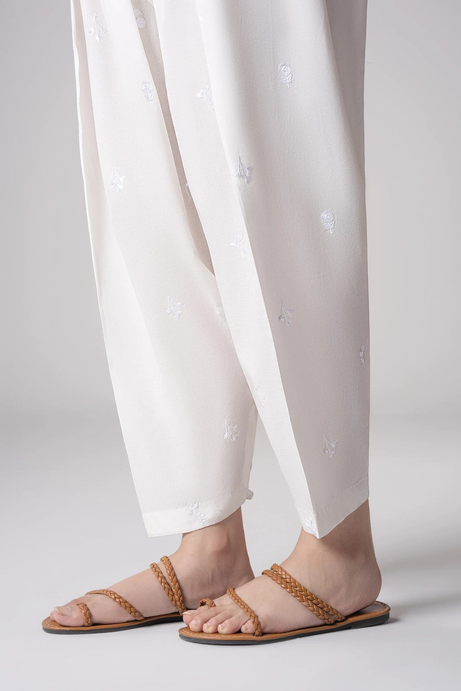 Embroidered Cambric Shalwar - Image 2