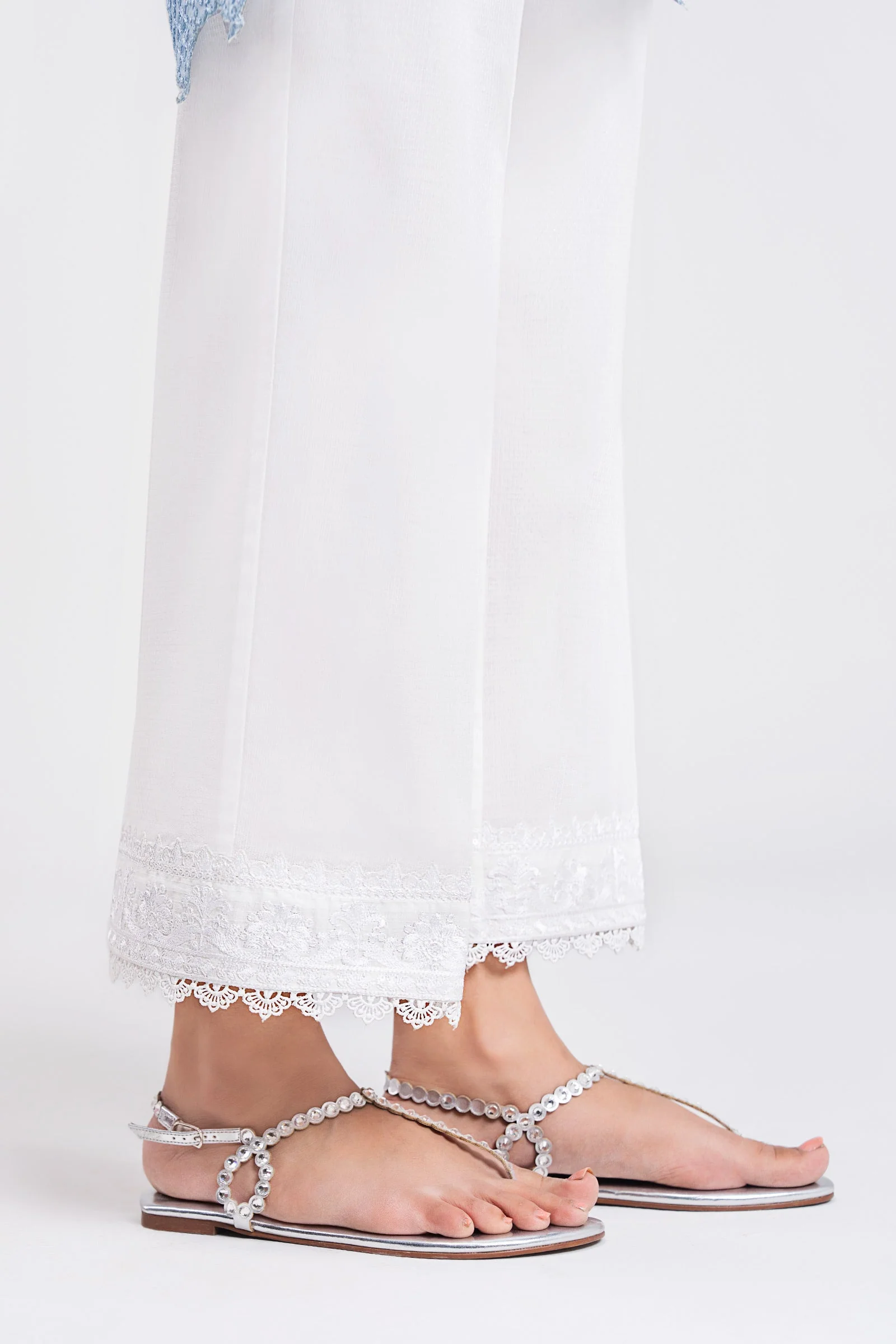 Embroidered Dobby Trouser - Image 2