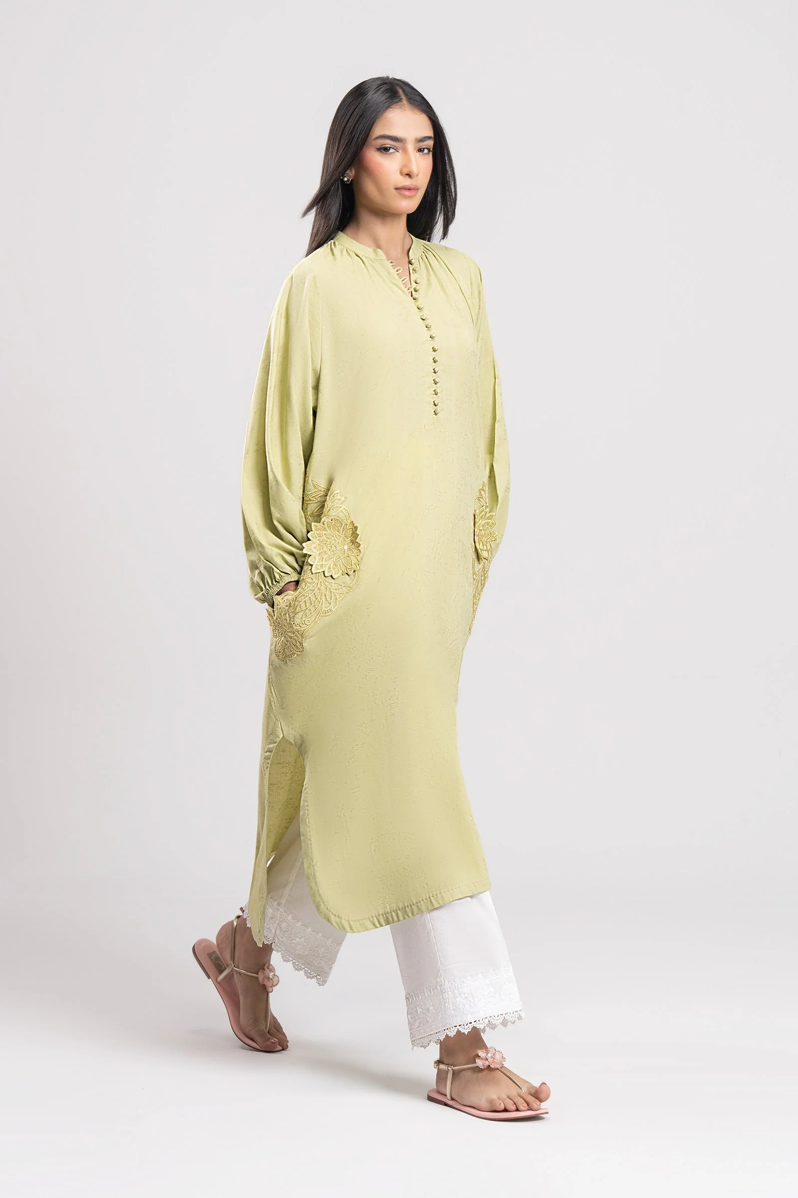Embroidered Dobby Viscose Shirt - Image 5
