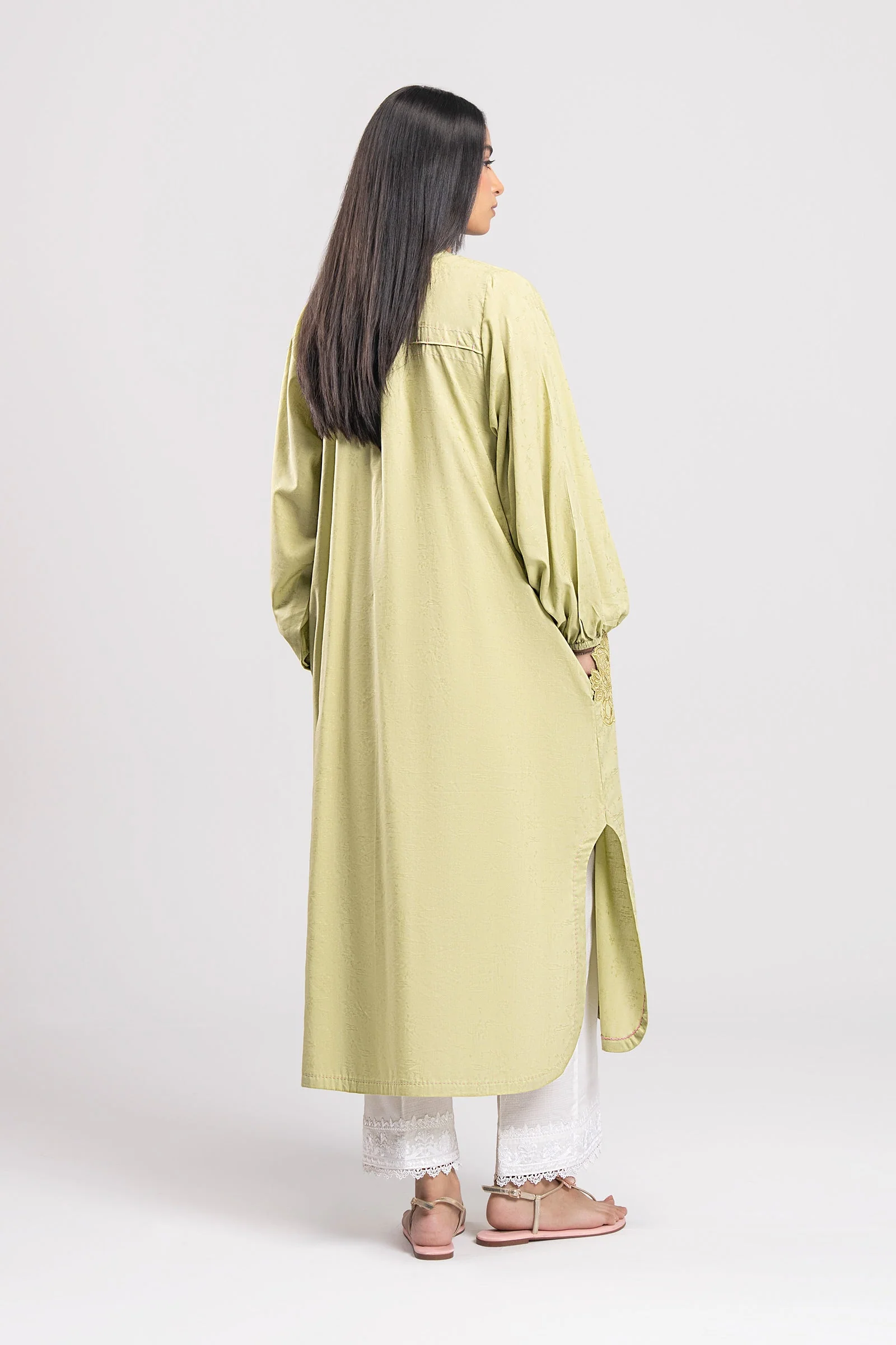 Embroidered Dobby Viscose Shirt - Image 6