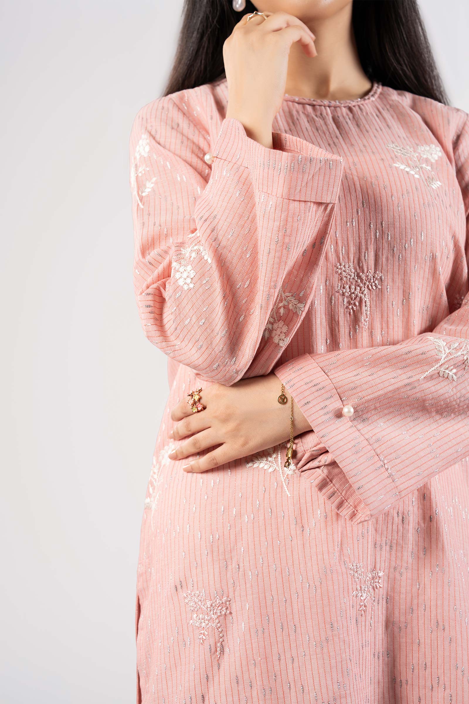Embroidered Cotton Lurex Shirt - Image 4