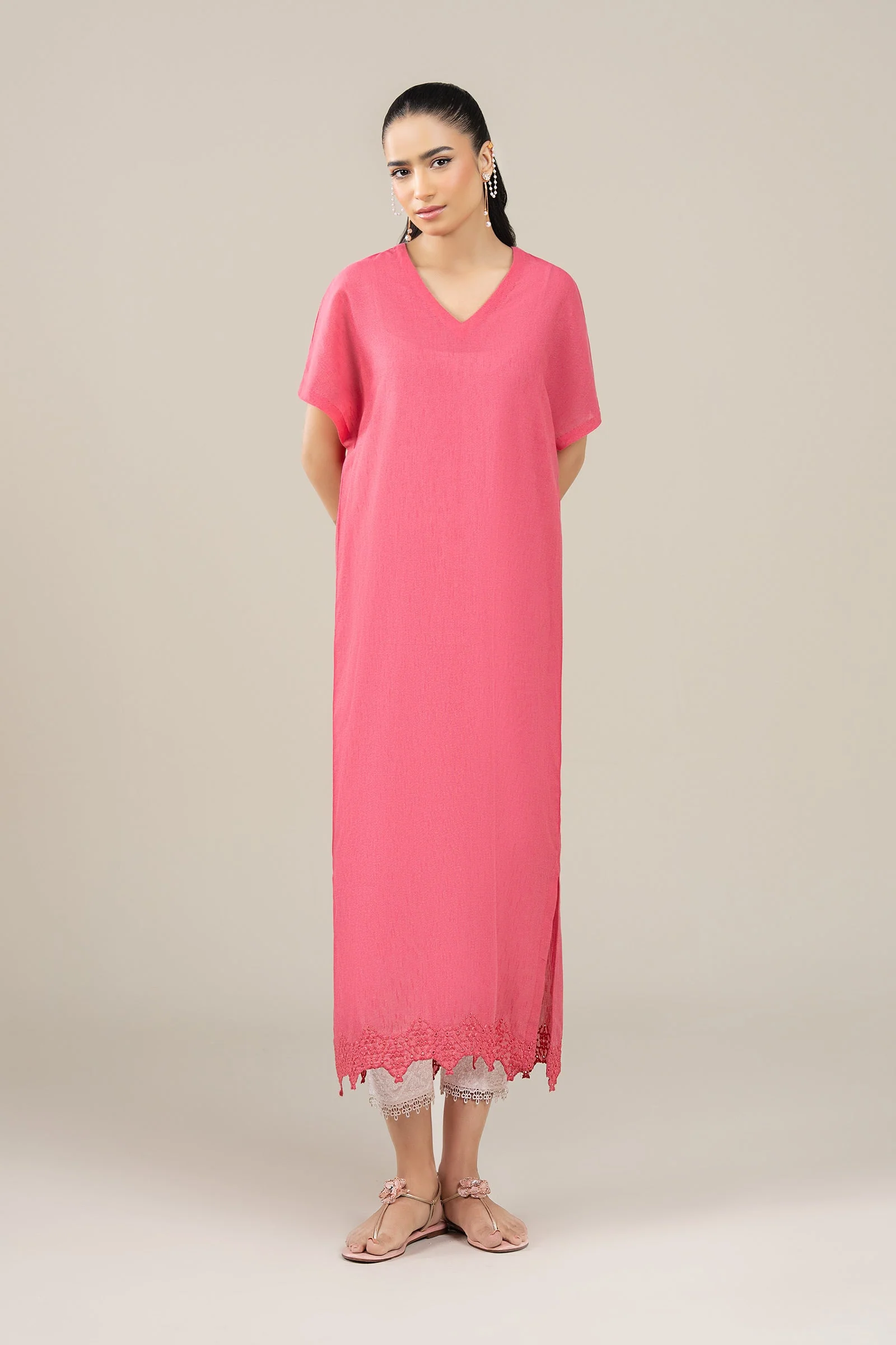 Embroidered Karandi Shirt