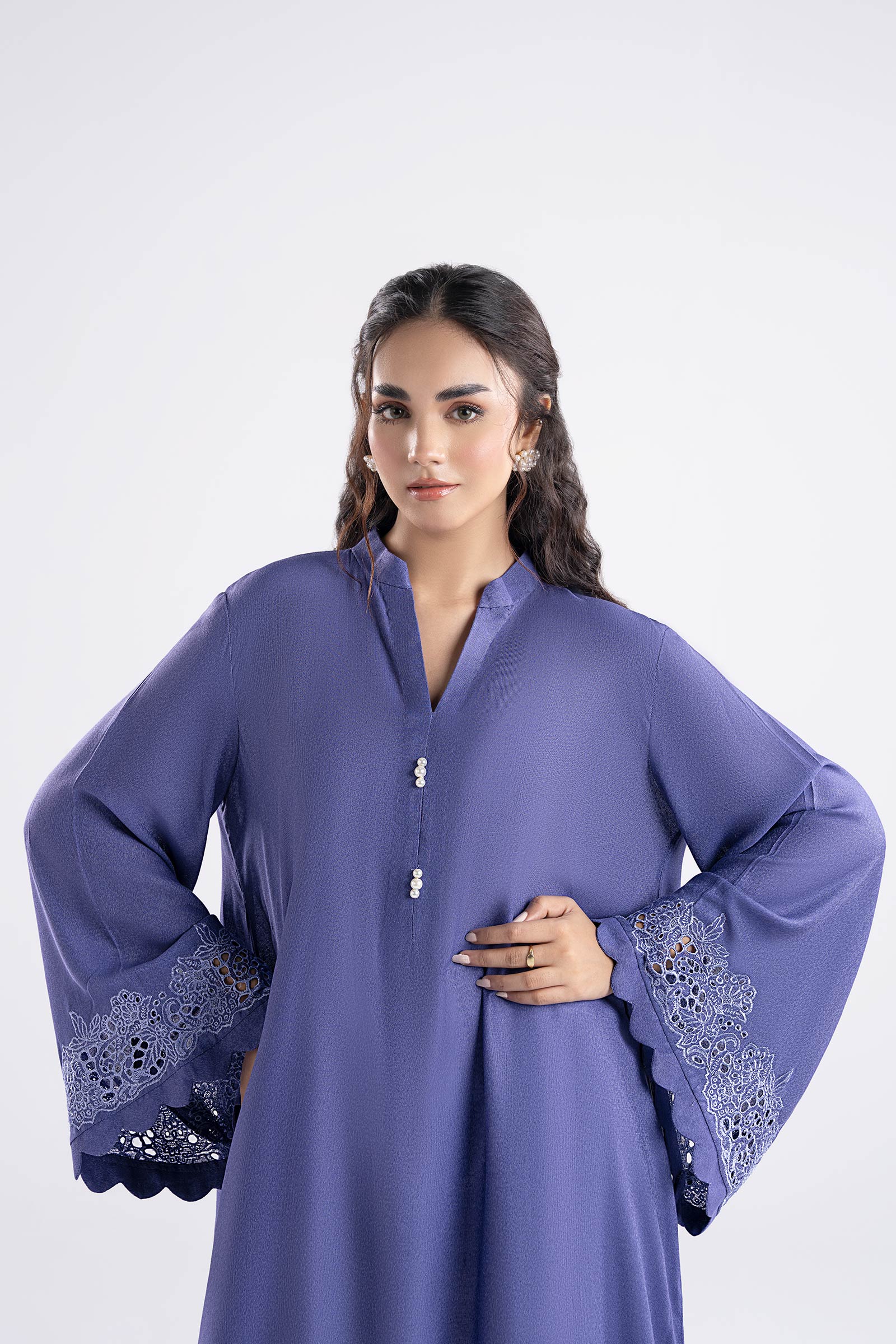 Embroidered Karandi Shirt - Image 3