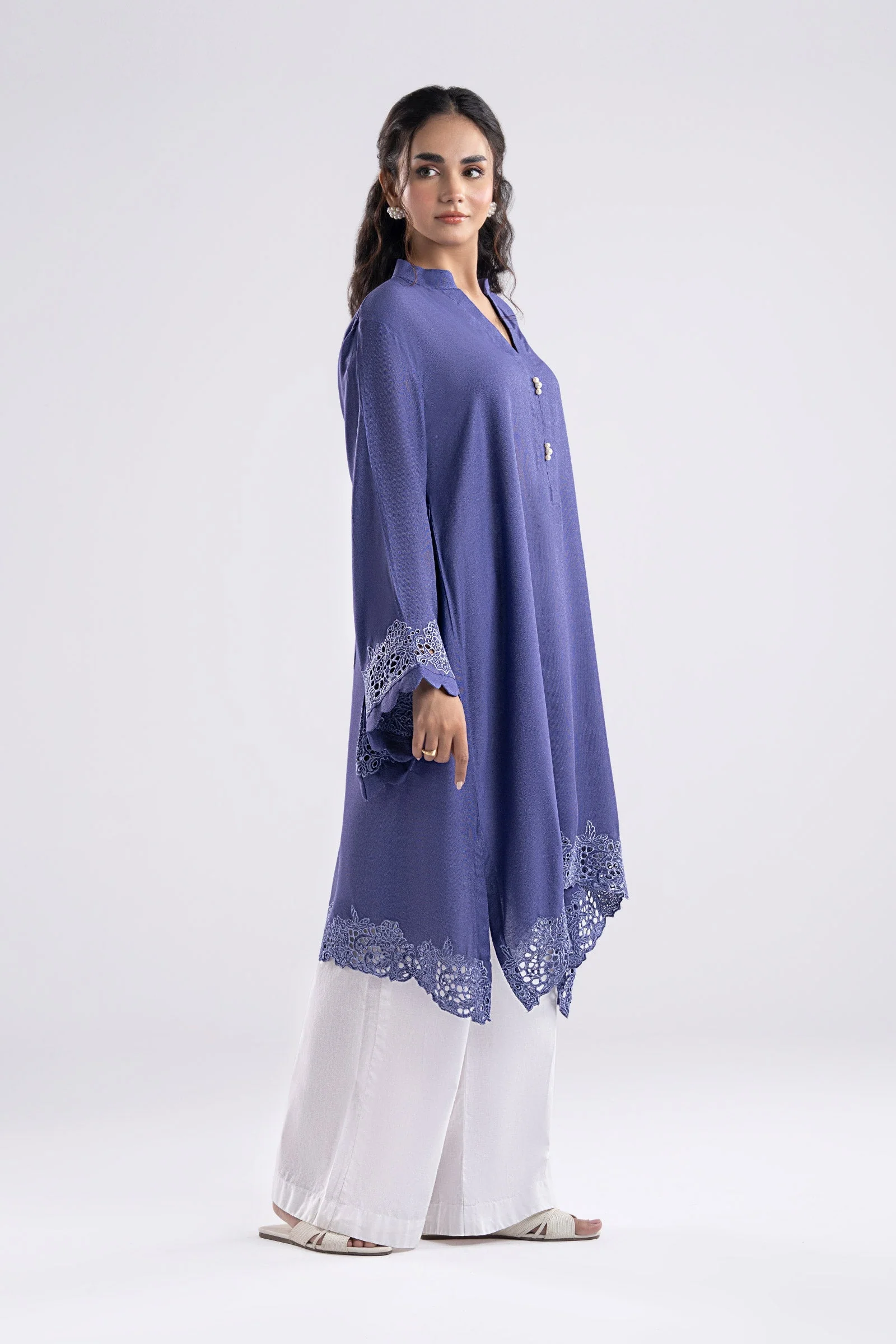 Embroidered Karandi Shirt - Image 4