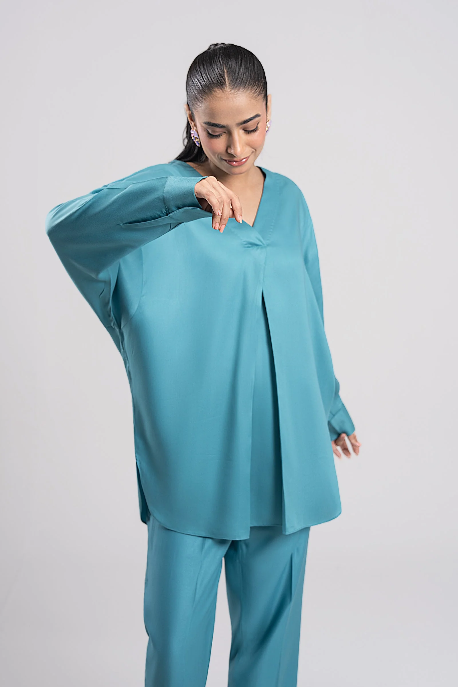 2 Pc Dyed Twill Suit - Image 3