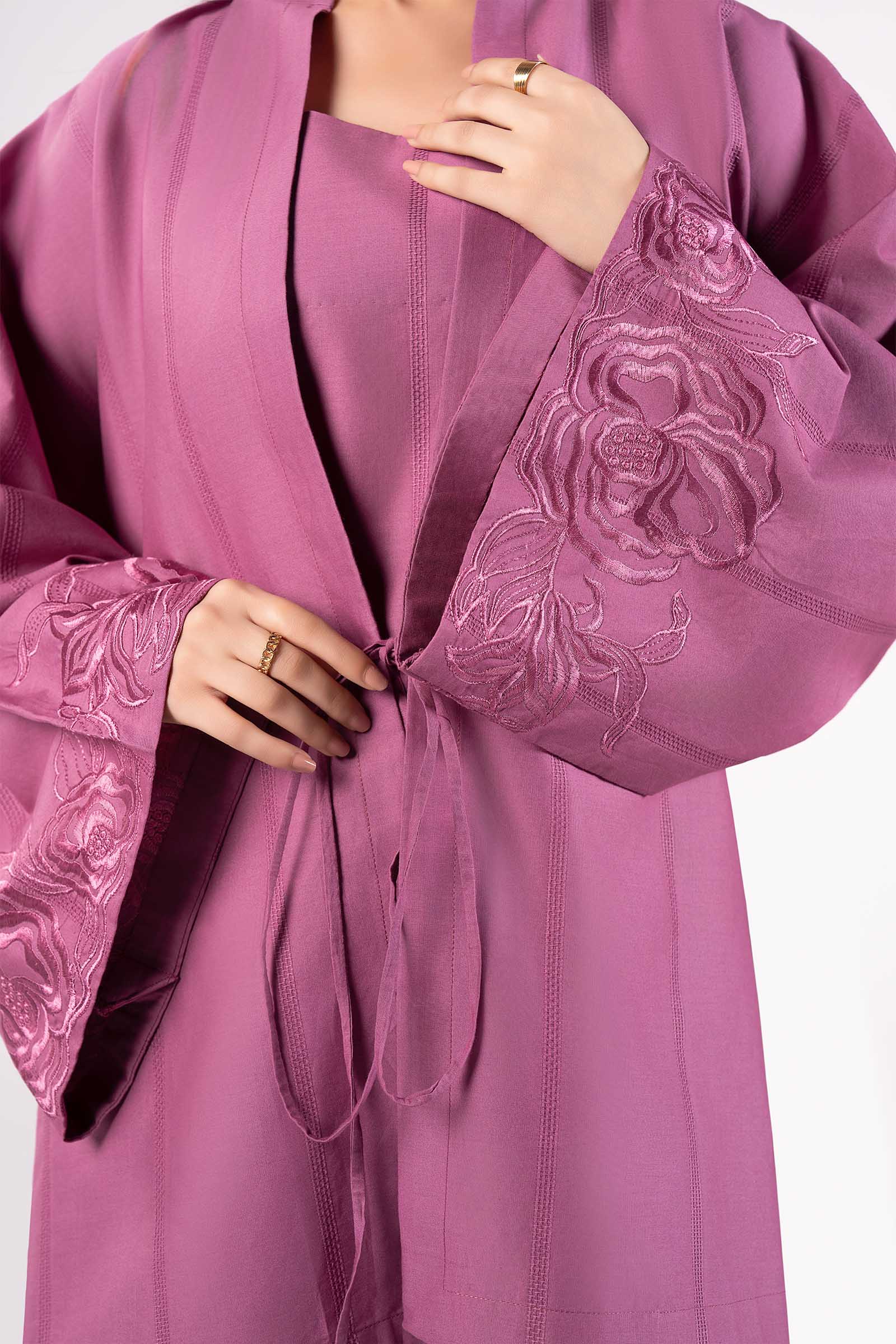 2 Pc Dyed Textured Cotton Suit - Image 4