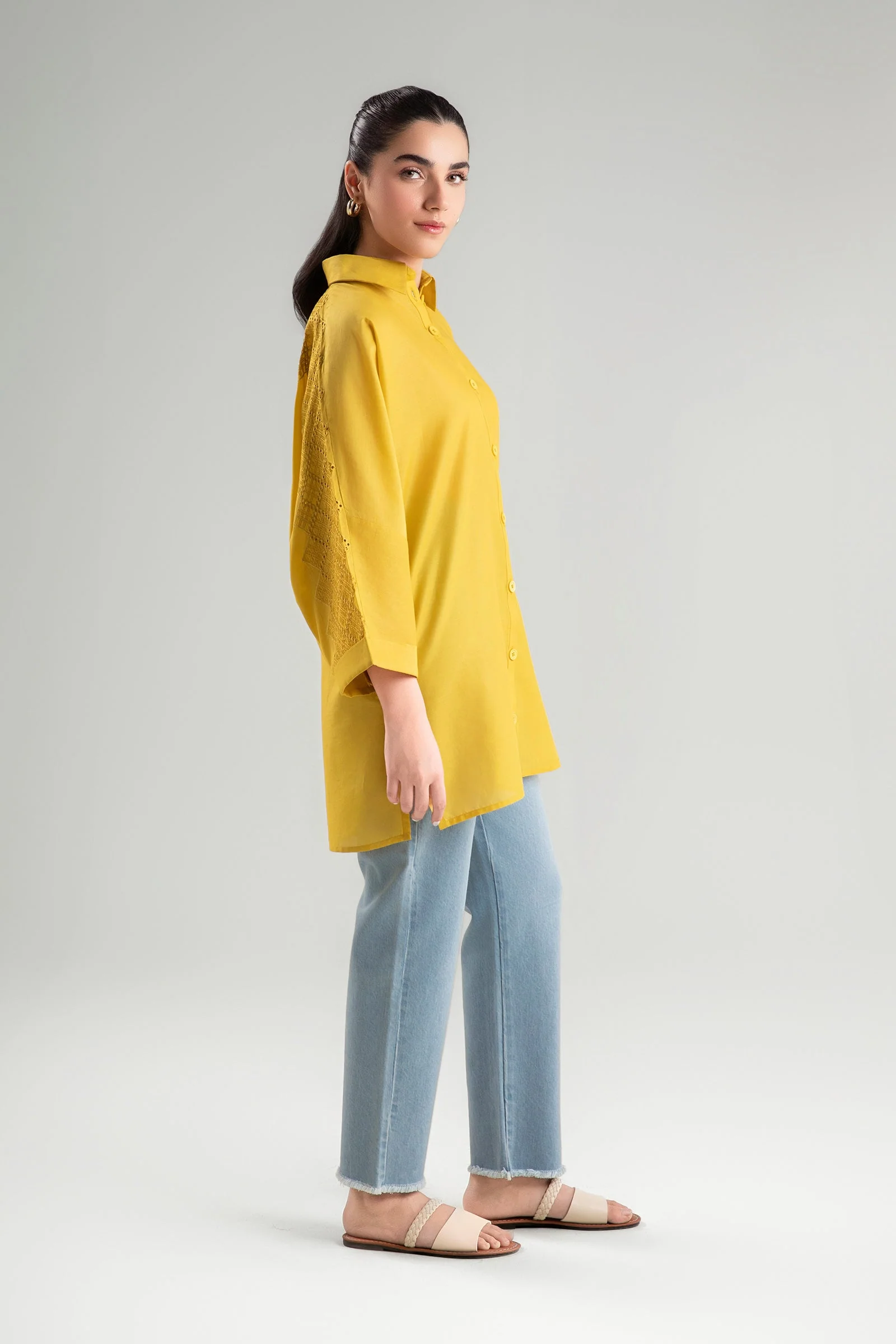 Dyed Lawn Shirt - Image 3